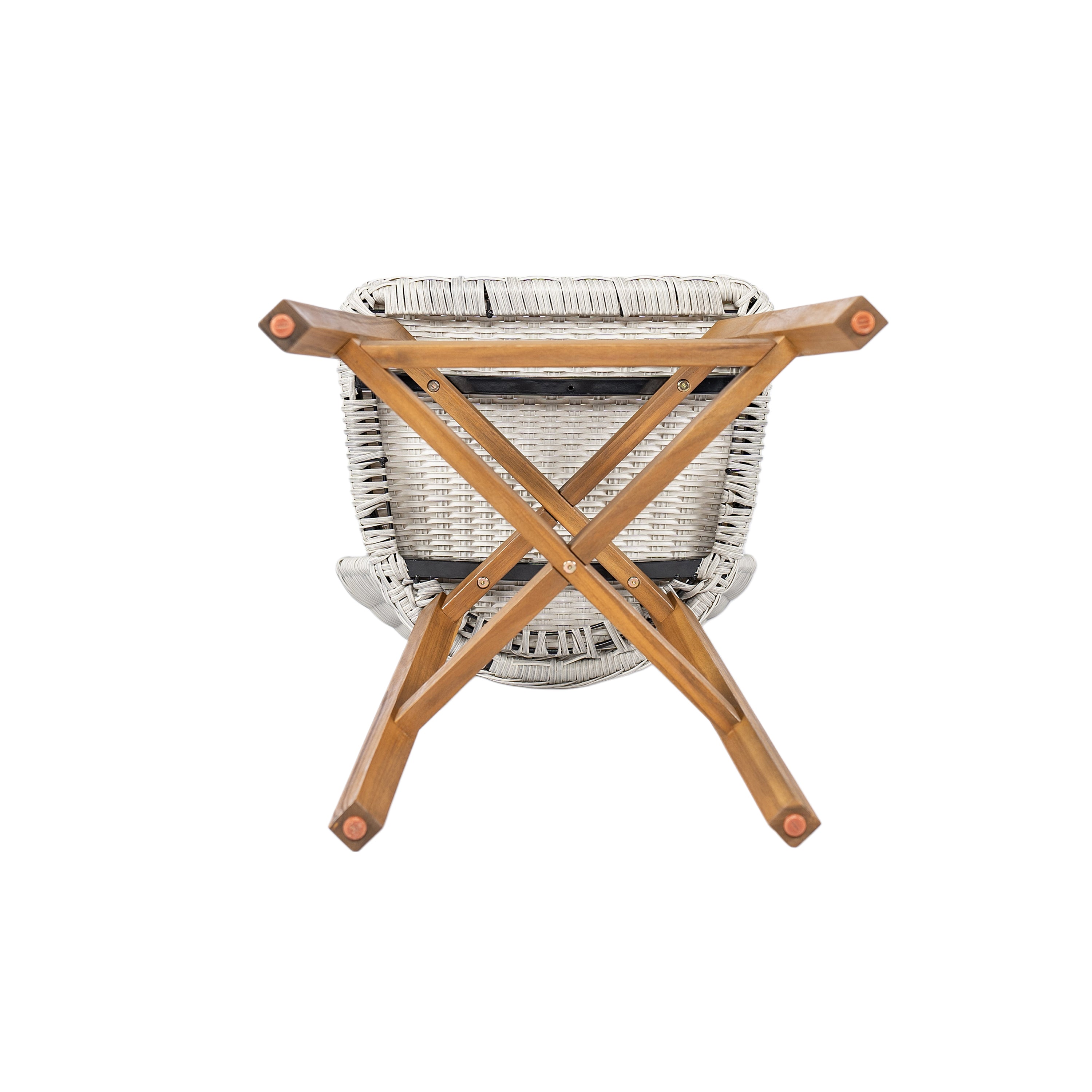 Lymington Outdoor Bar Stool Set Rattan Frame - Light Gray
