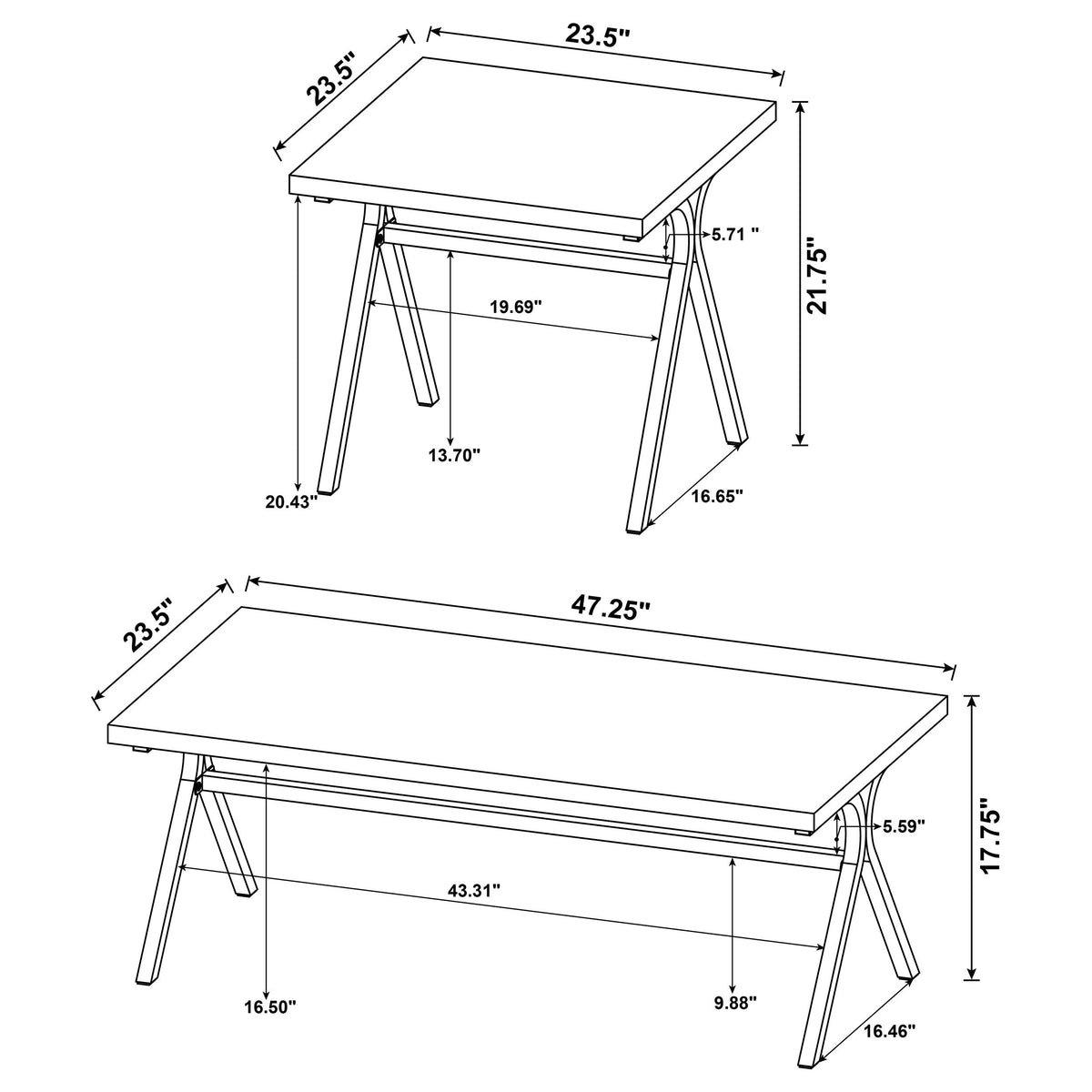 Colmar Coffee Table Sets