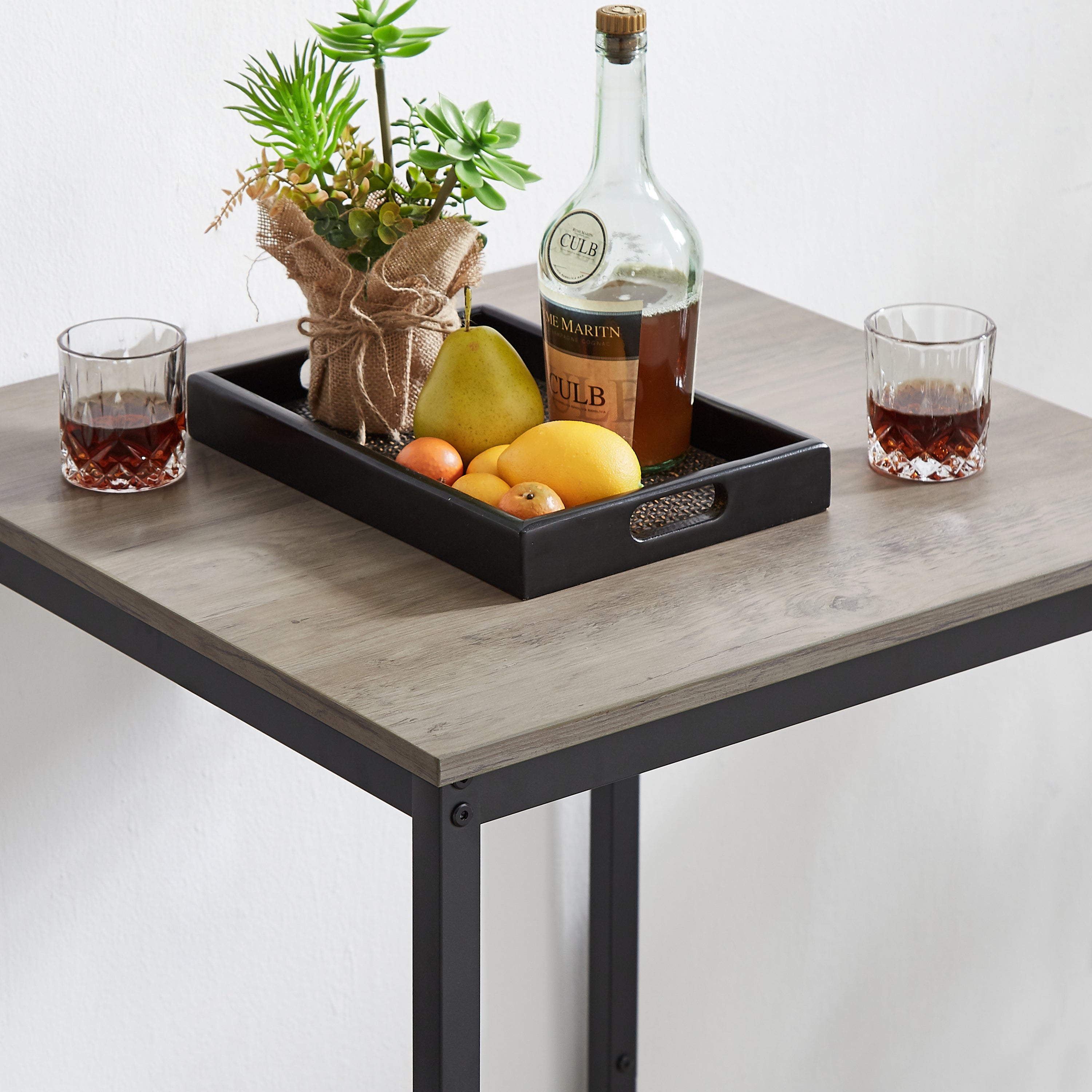 Outdoor Bar Set Modern Design - Gray