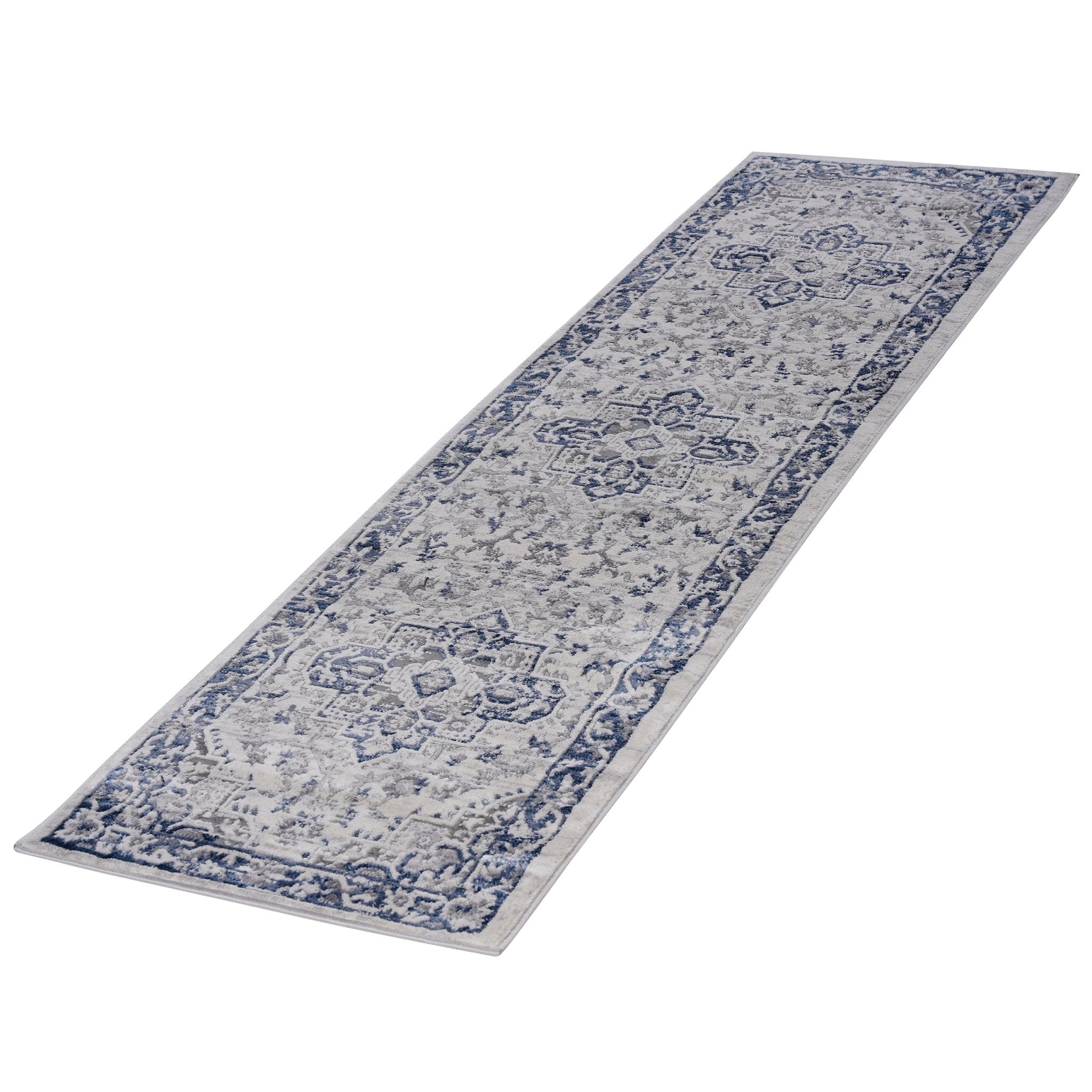 Marfi Blue-Grey Runner Rug 2'2'' x 8'