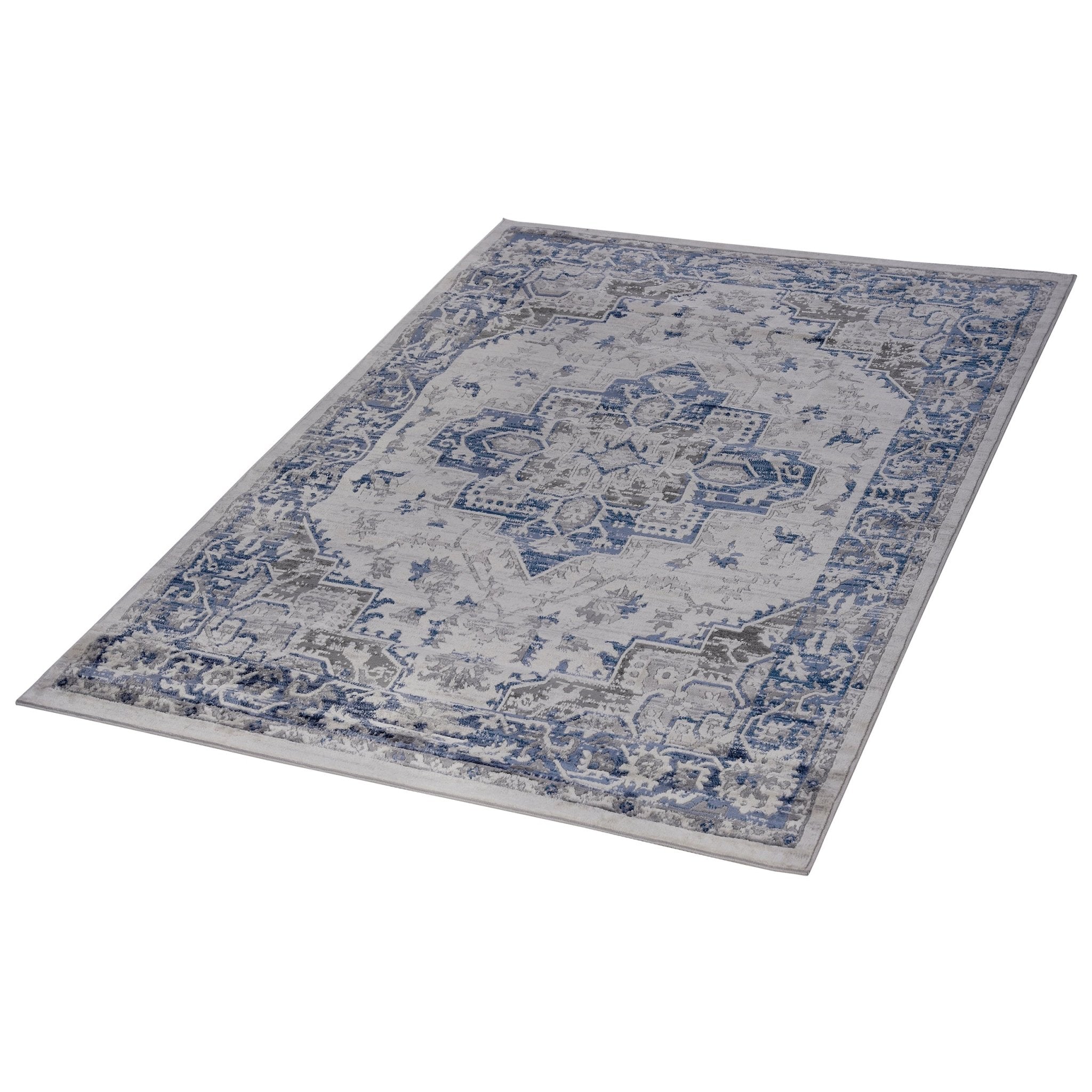 Marfi Blue - Grey Rug Size 5'3'' x 7'6''