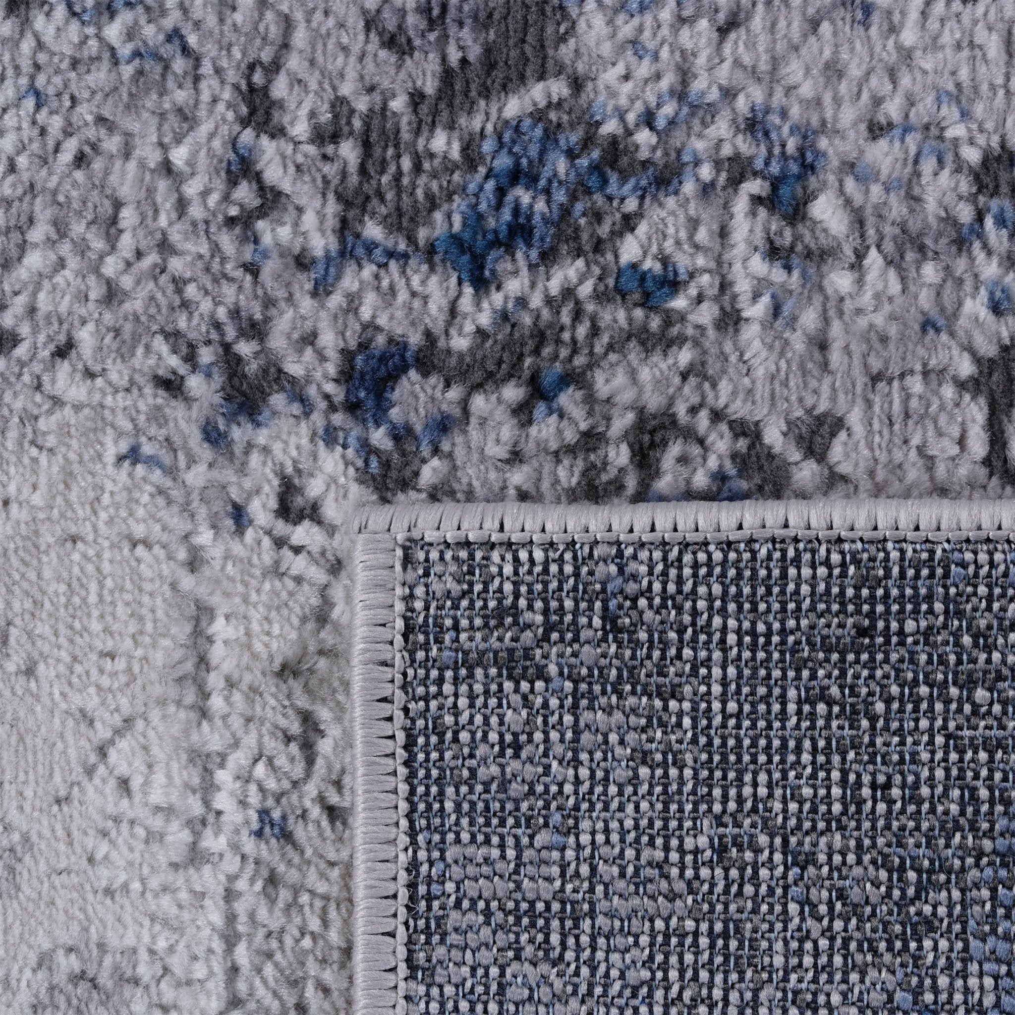 Marfi Silver-Blue Runner Rug Size 2'2'' x 8'