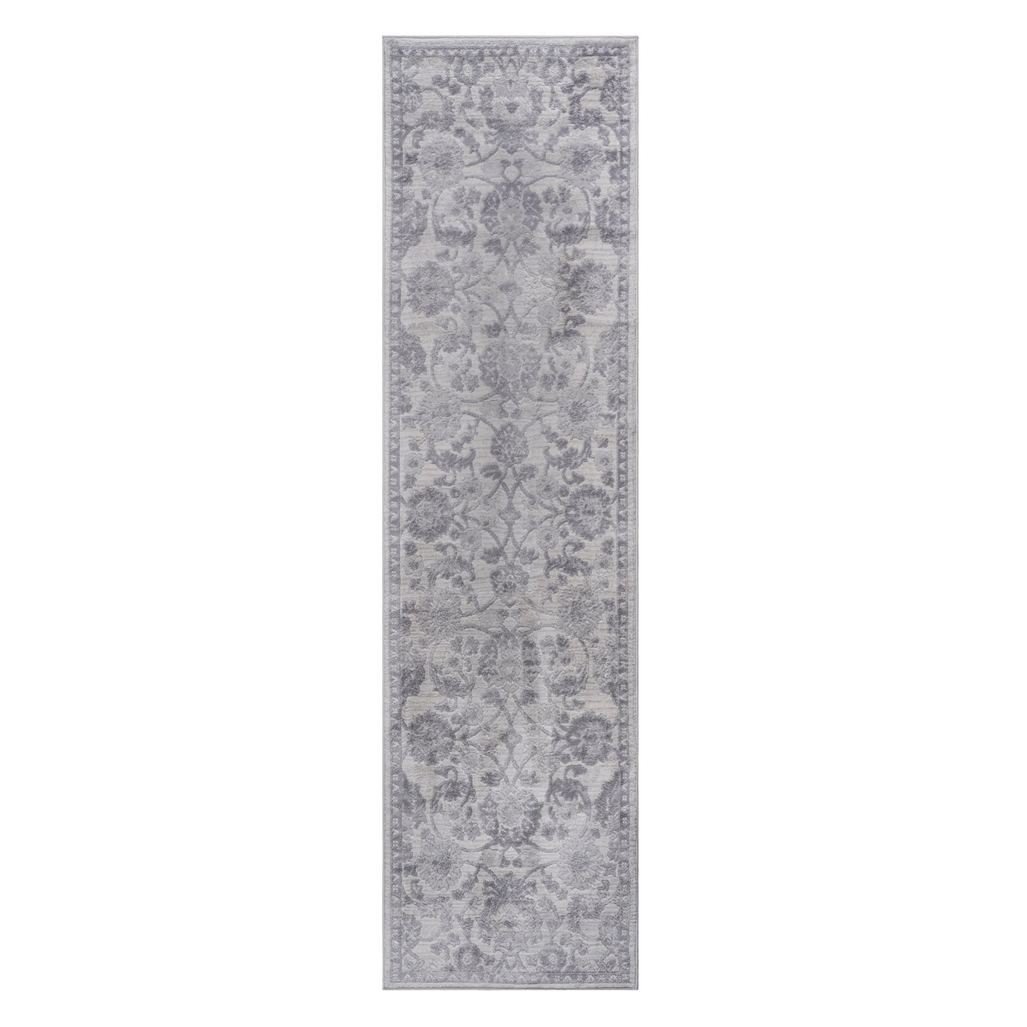 Marfi Grey-Silver Runner Rug 2'2'' x 8'