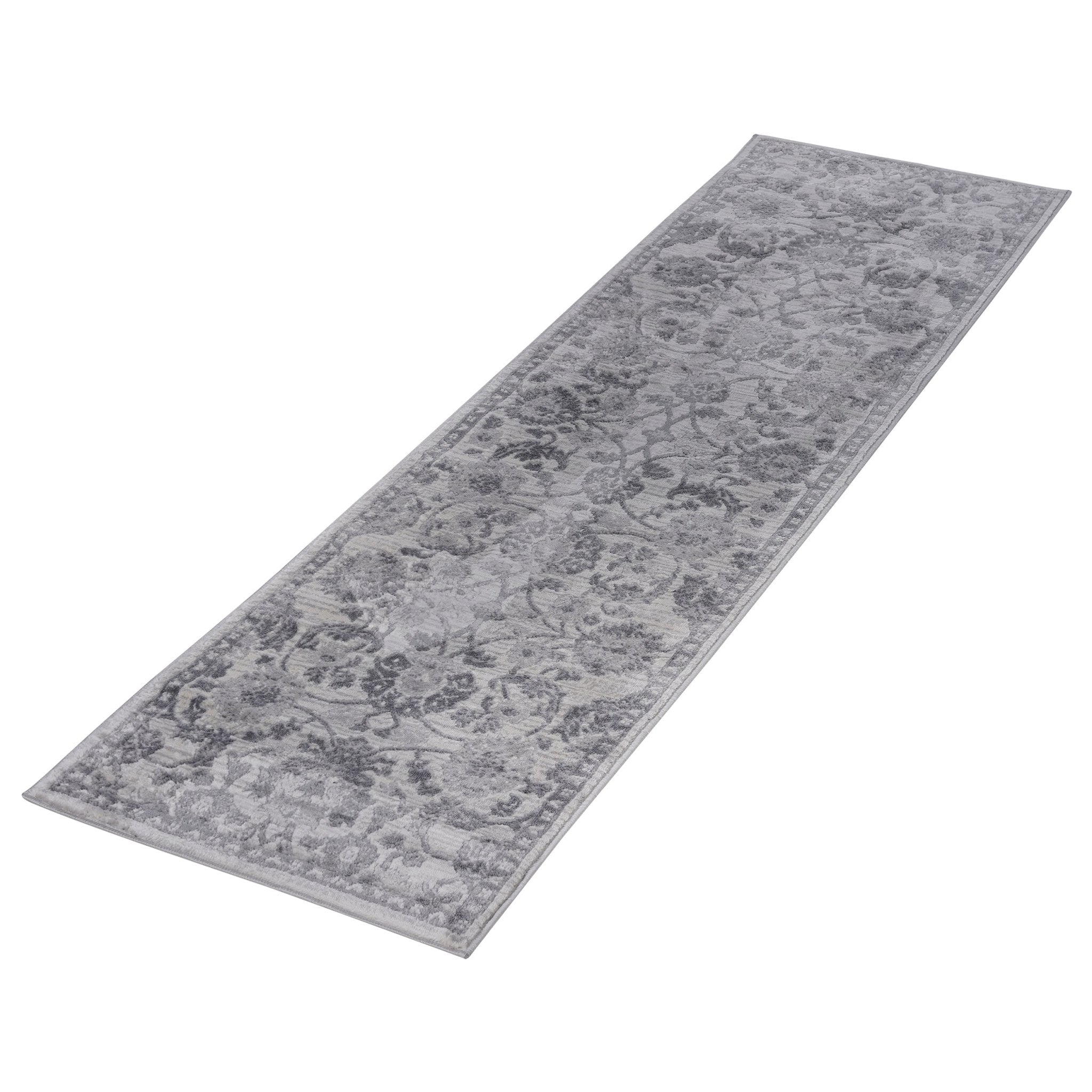 Marfi Grey-Silver Runner Rug 2'2'' x 8'