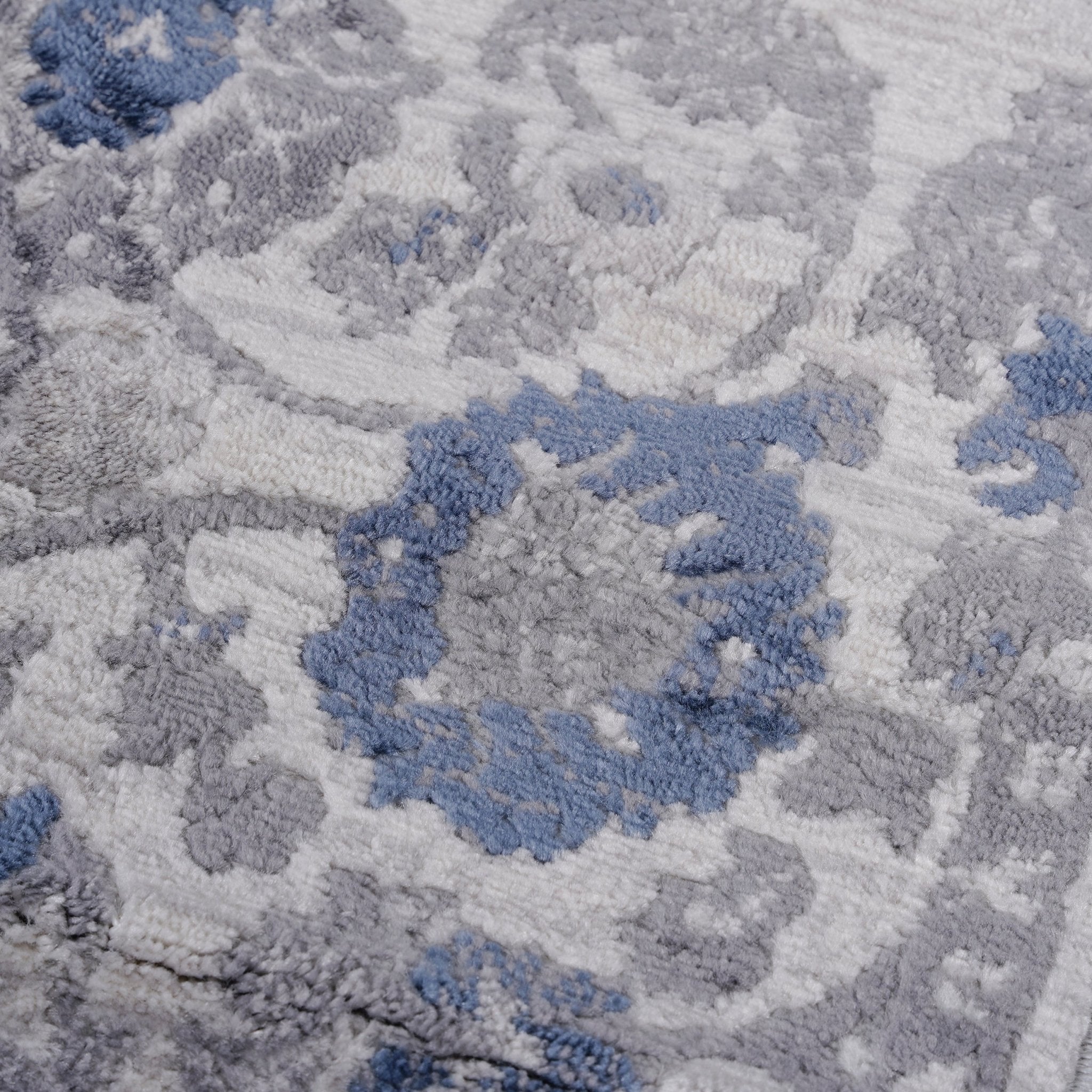 Marfi Blue-Silver Runner Rug 2'2'' x 8'