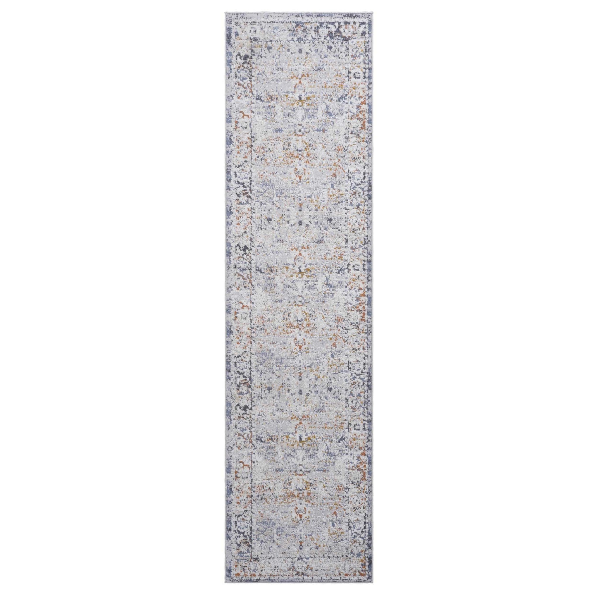Payas Ivory - Grey Runner Rug Size 2'2'' x 8'