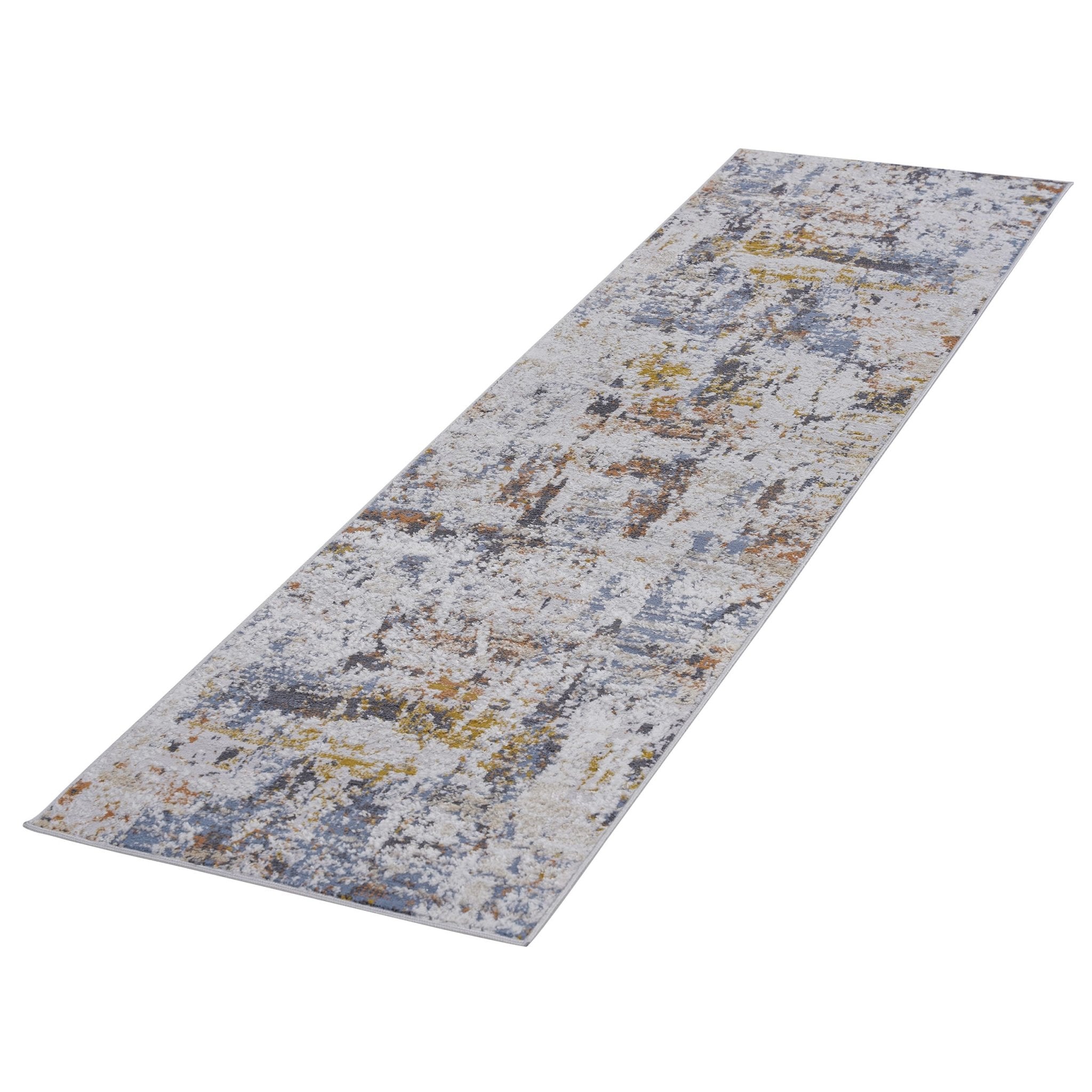Payas Ivory - Blue Runner Rug Size 2'2'' x 8'