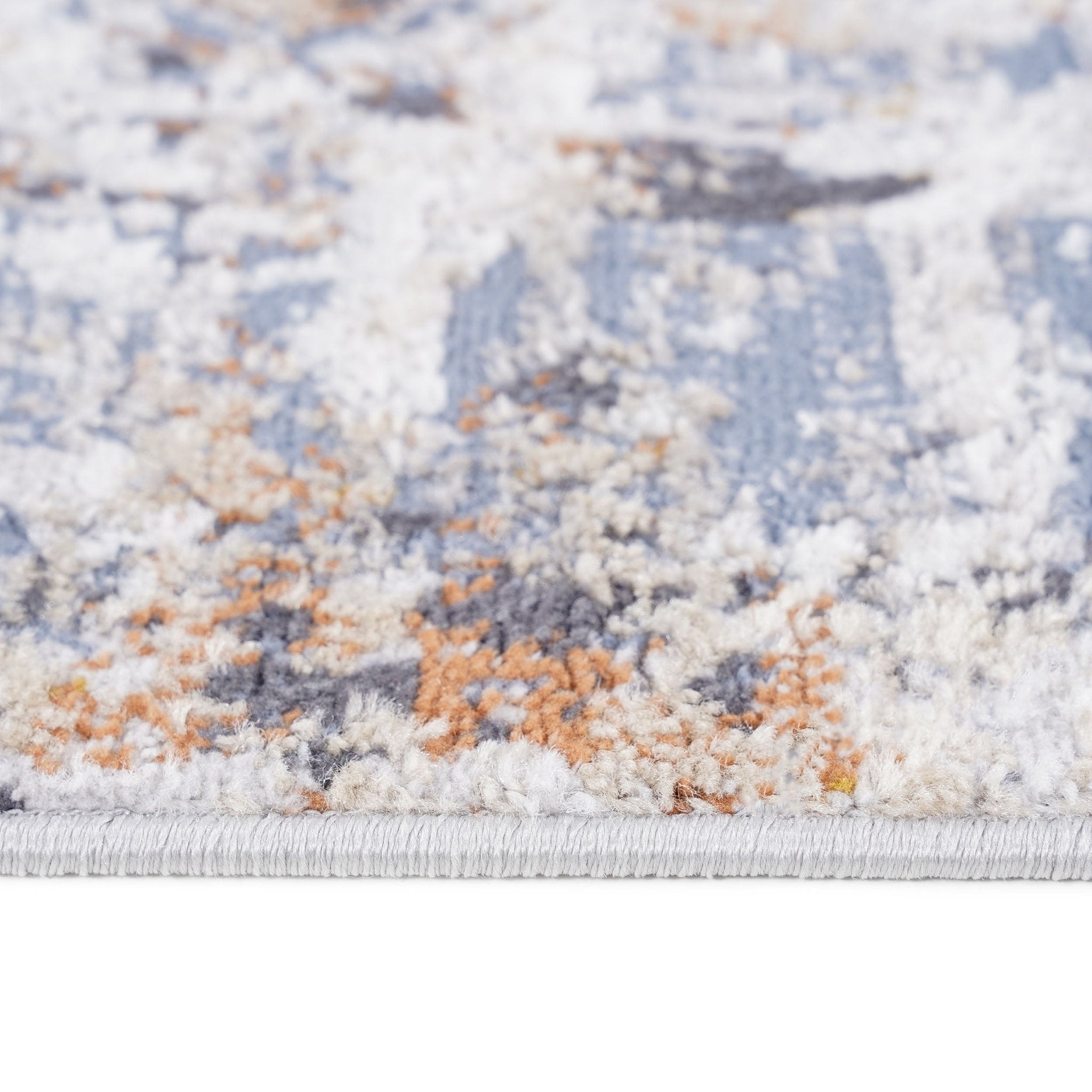 Payas Ivory - Blue Runner Rug Size 2'2'' x 8'