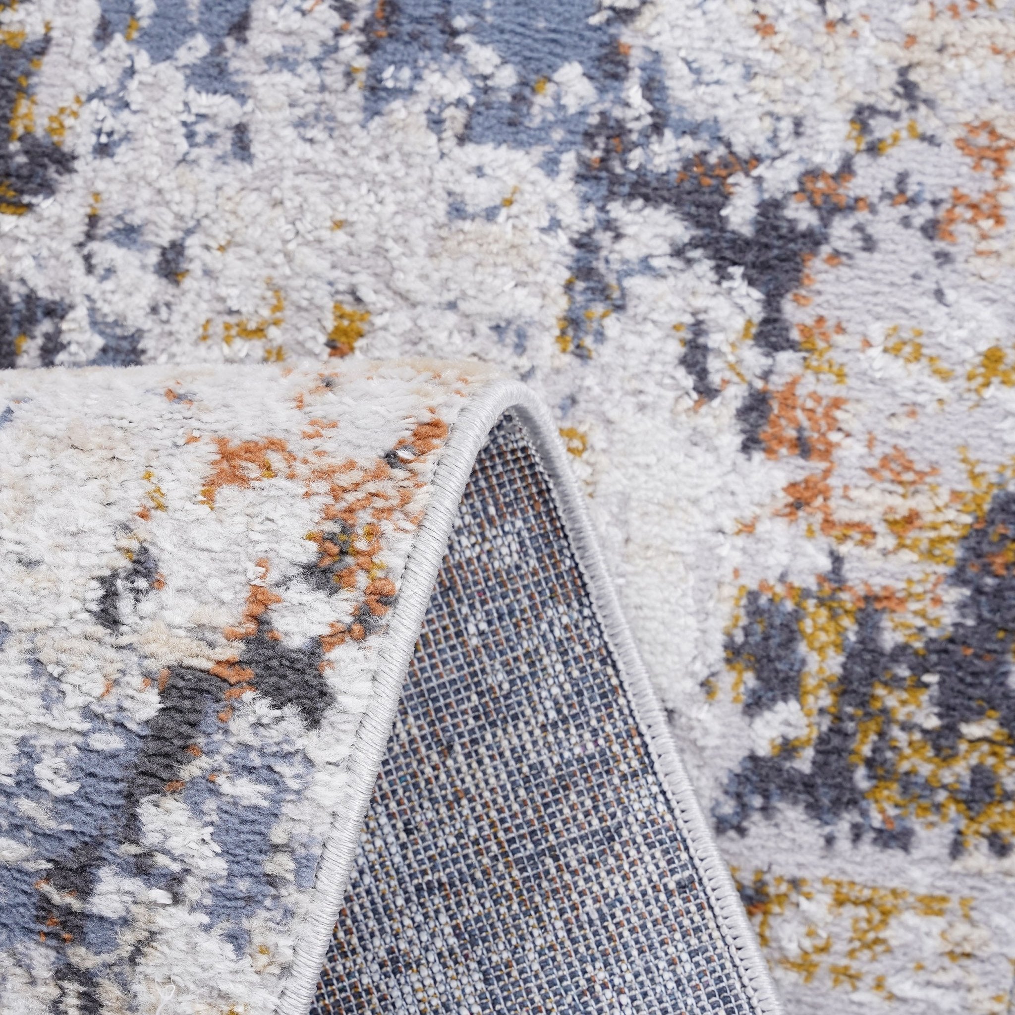 Payas Ivory - Blue Runner Rug Size 2'2'' x 8'