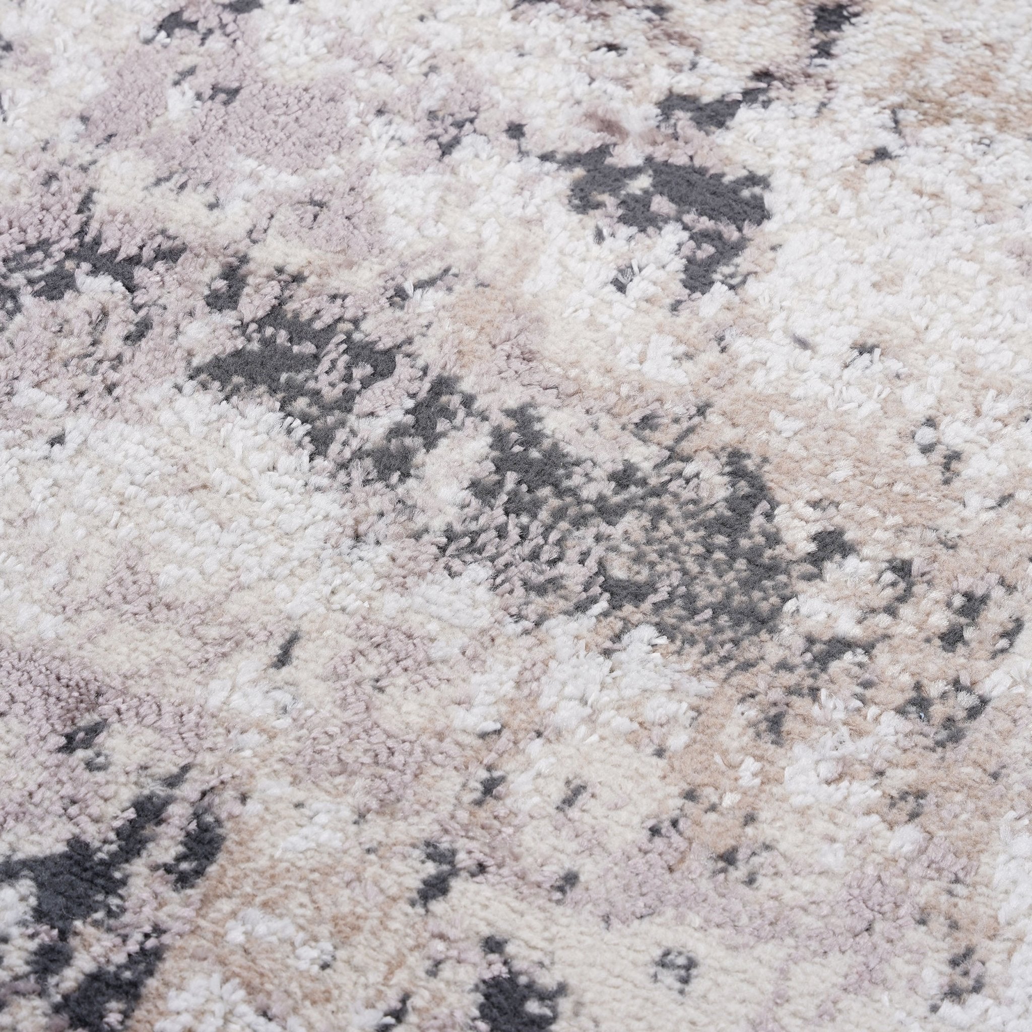 Payas Cream-Brown Runner Rug Size 2'2'' x 8'