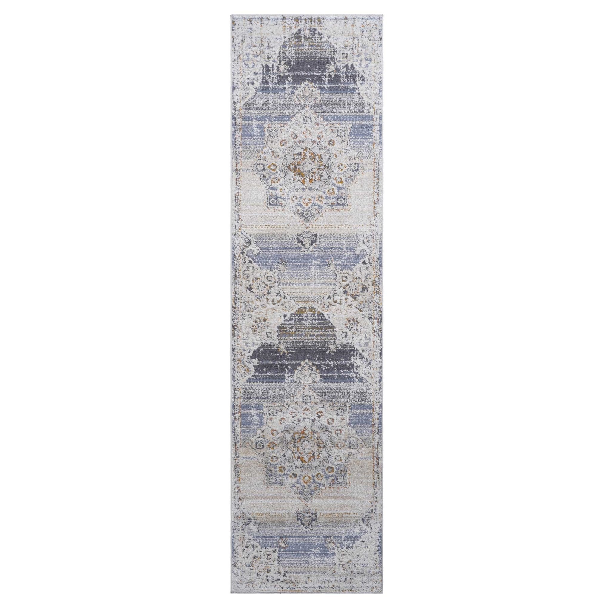 Payas Cream-Gold Runner Rug Size 2'2'' x 8'