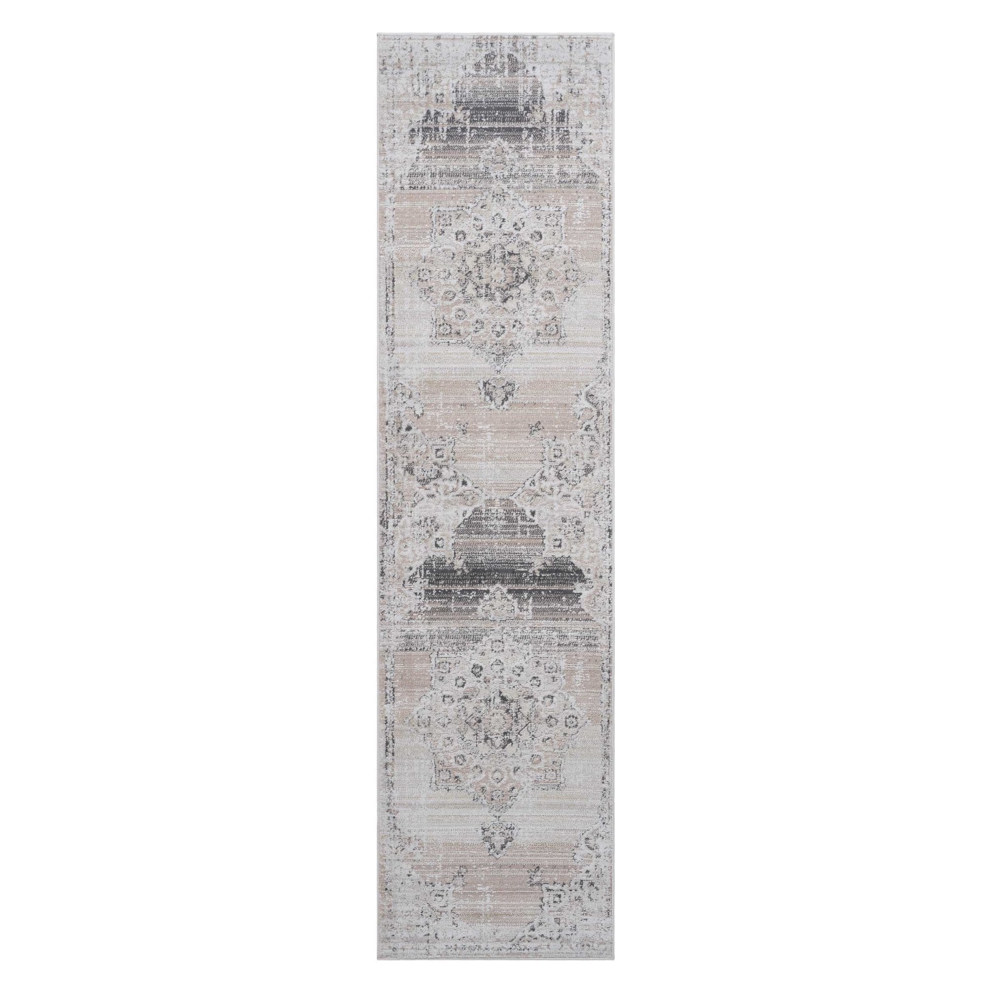 Payas Cream-Beige Runnner Rug Size 2'2'' x 8'