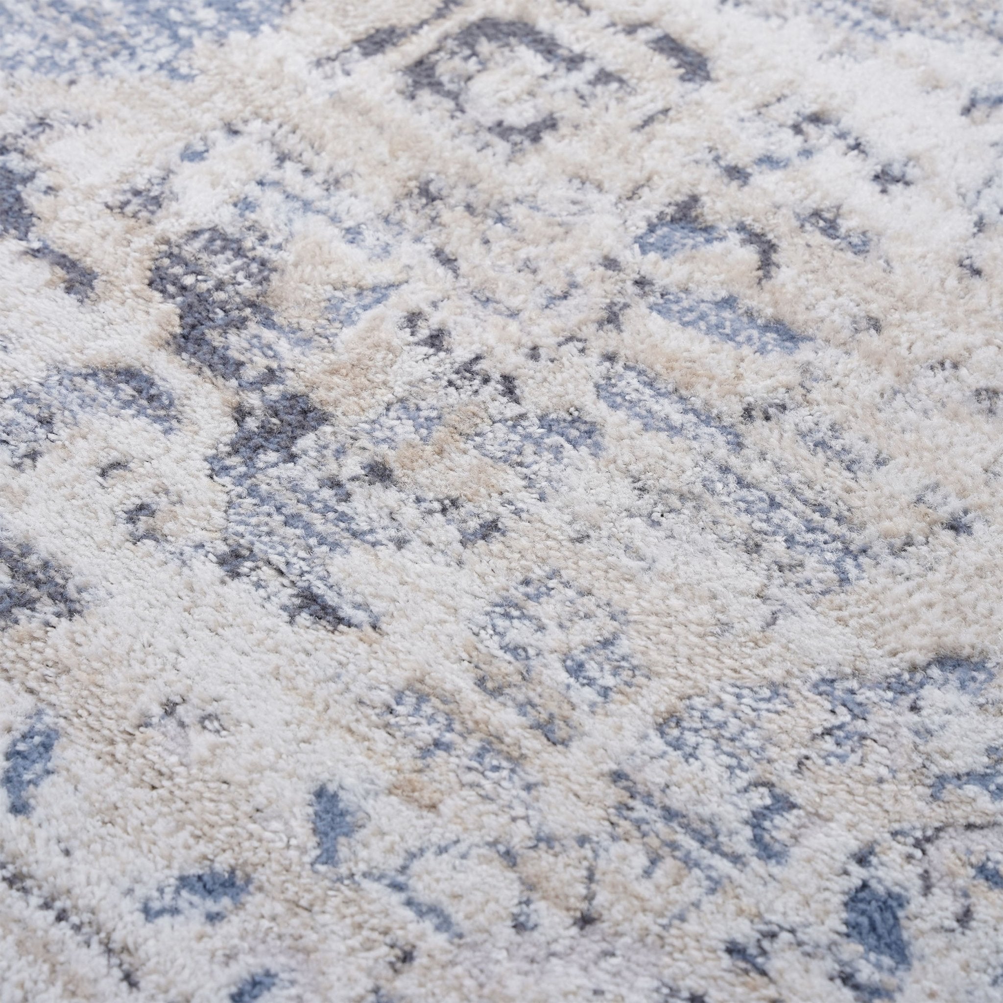 Payas Cream - Blue Rug Size 5'3'' x 7'6''