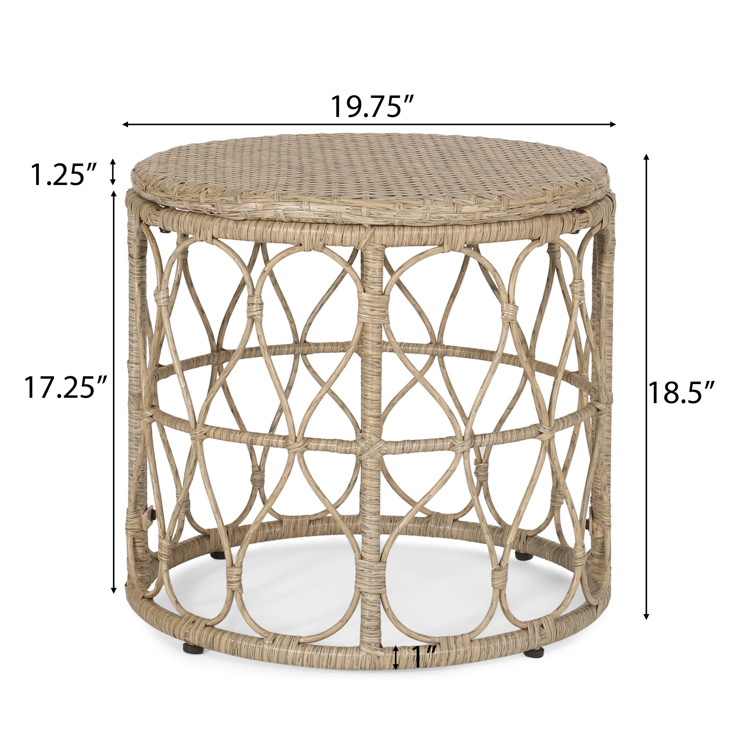 Bruce Outdoor Side Table Patio Accent