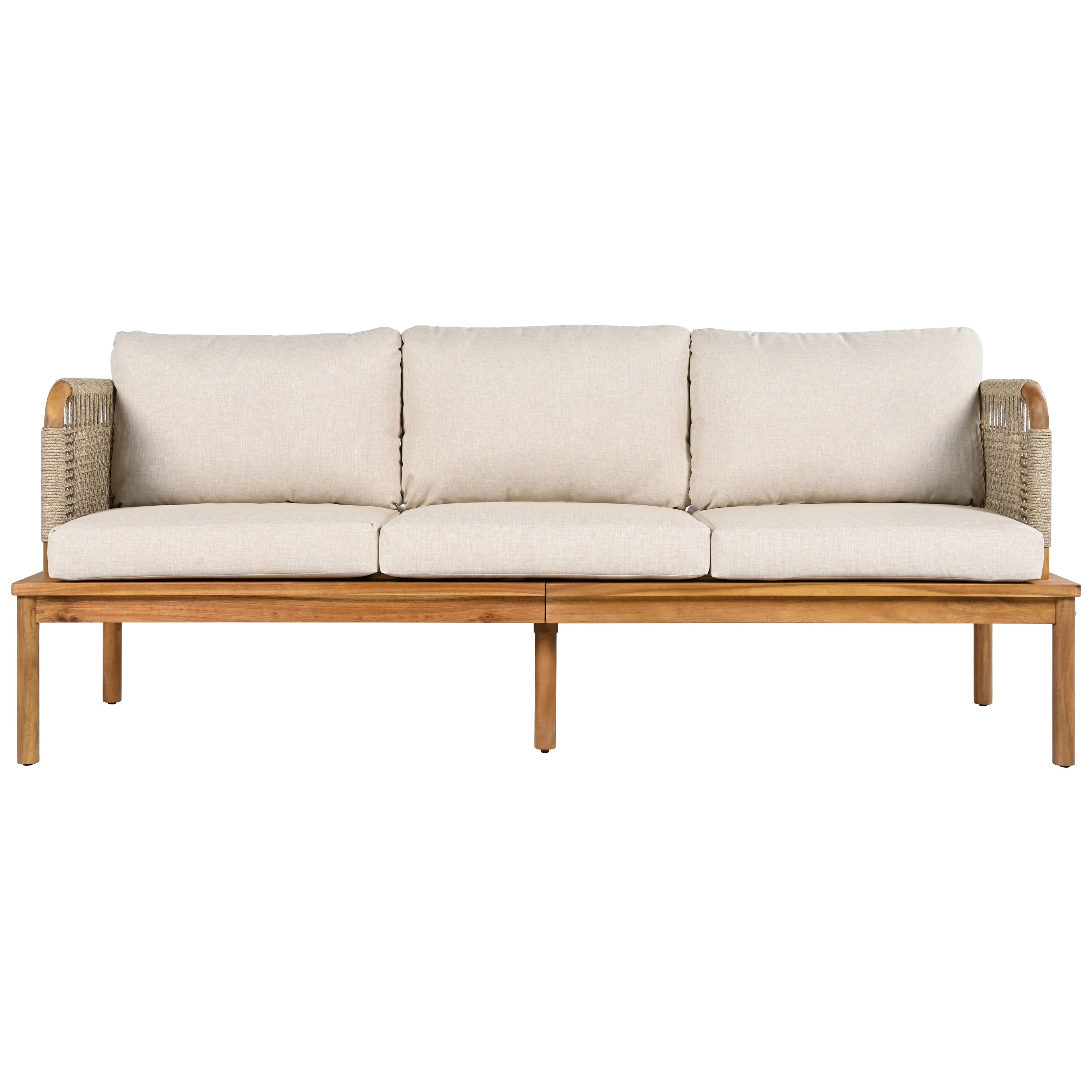Outdoor Sofa Set Rope Detail