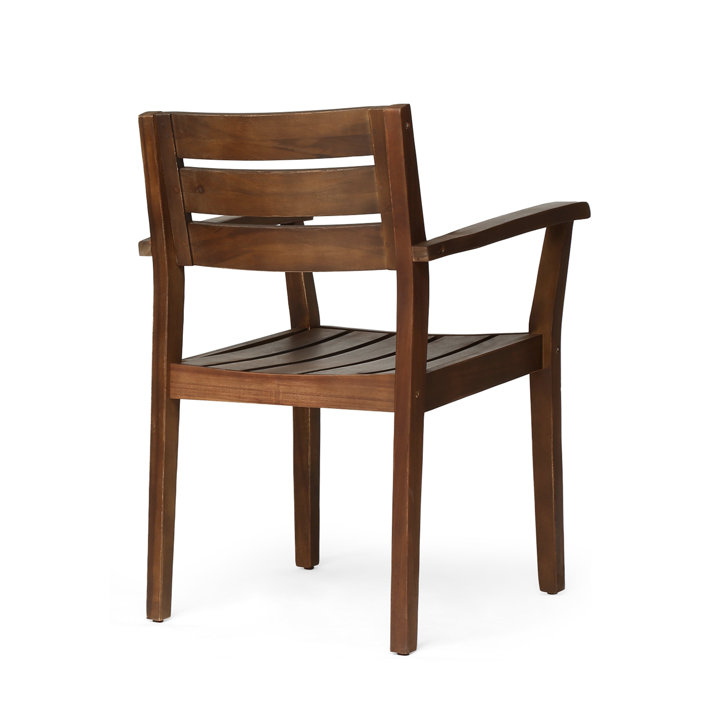 Stamford Outdoor Dining Chair Set Acacia Wood - Dark Brown