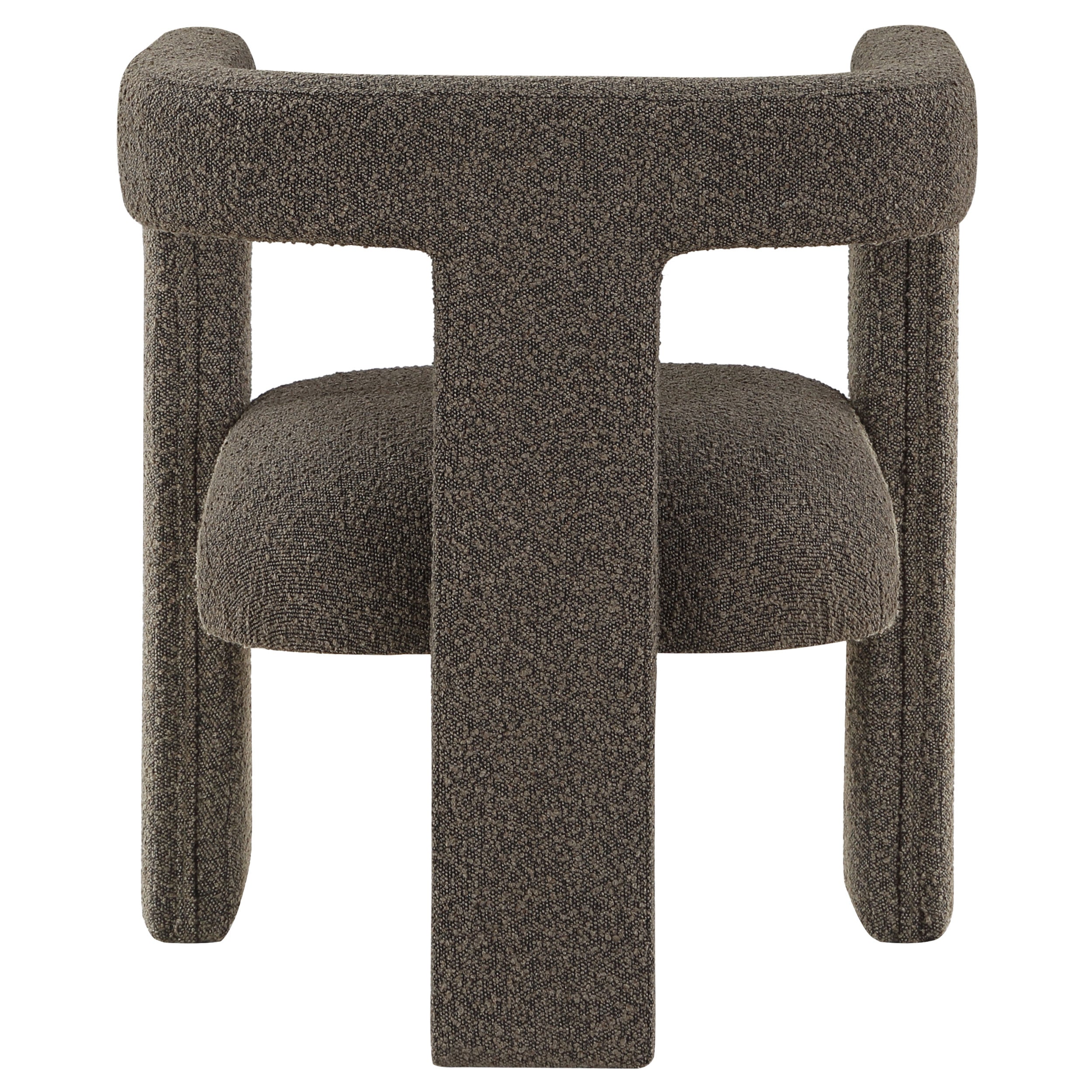 Petra Brown Boucle Upholstered Accent Side Chair