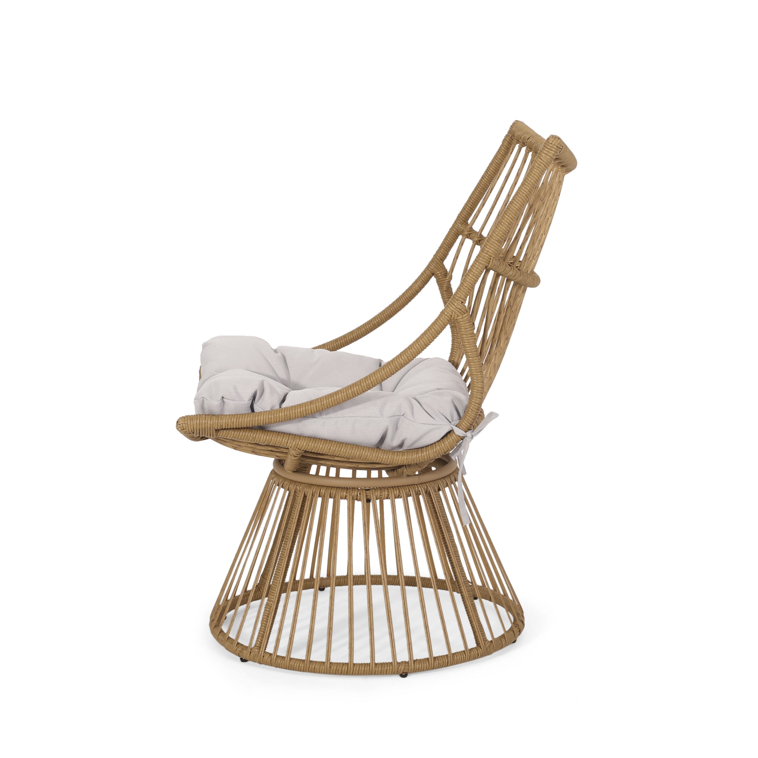 Elaine Outdoor Furniture Rattan Frame - Light Brown