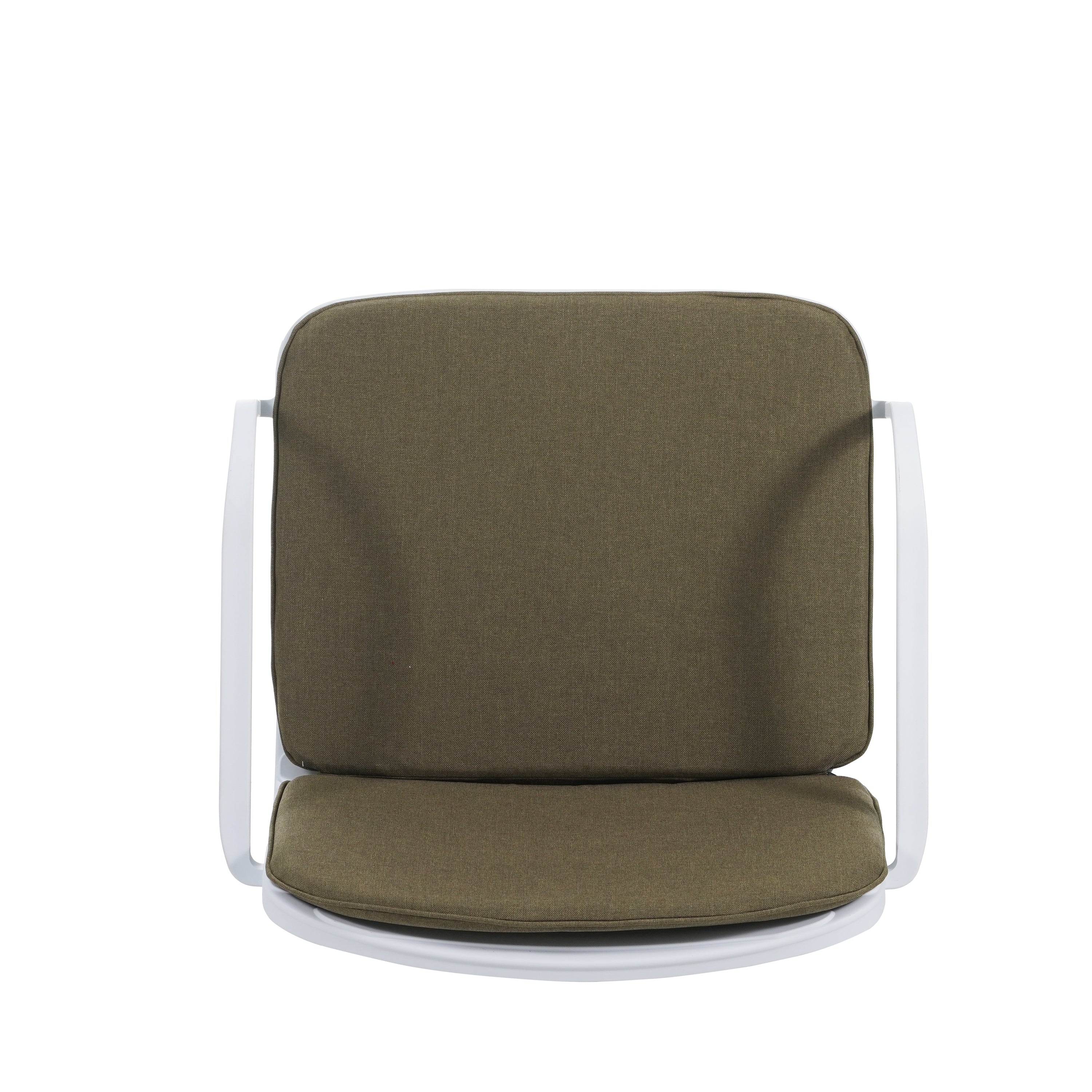 Luna Outdoor Chat Set Cushioned Seating - White
