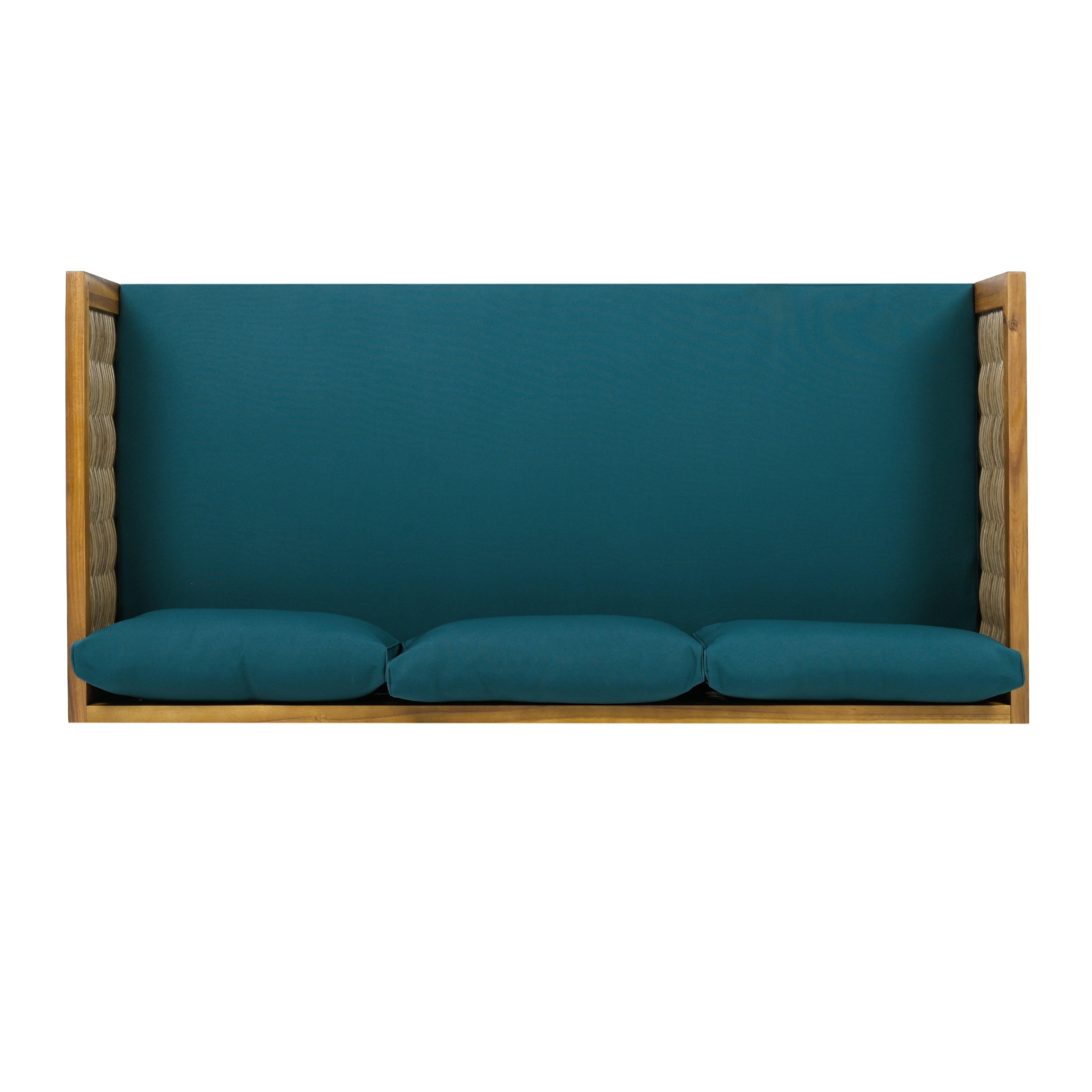 Outdoor Sectional Set Rattan Frame Deck
