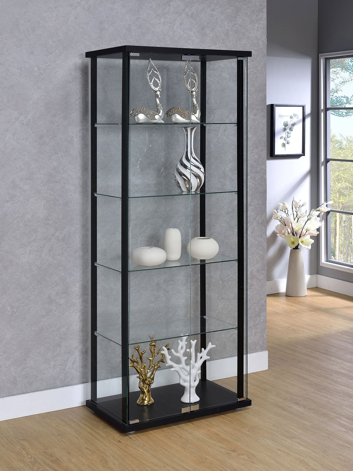 Delphinium Curio Cabinets