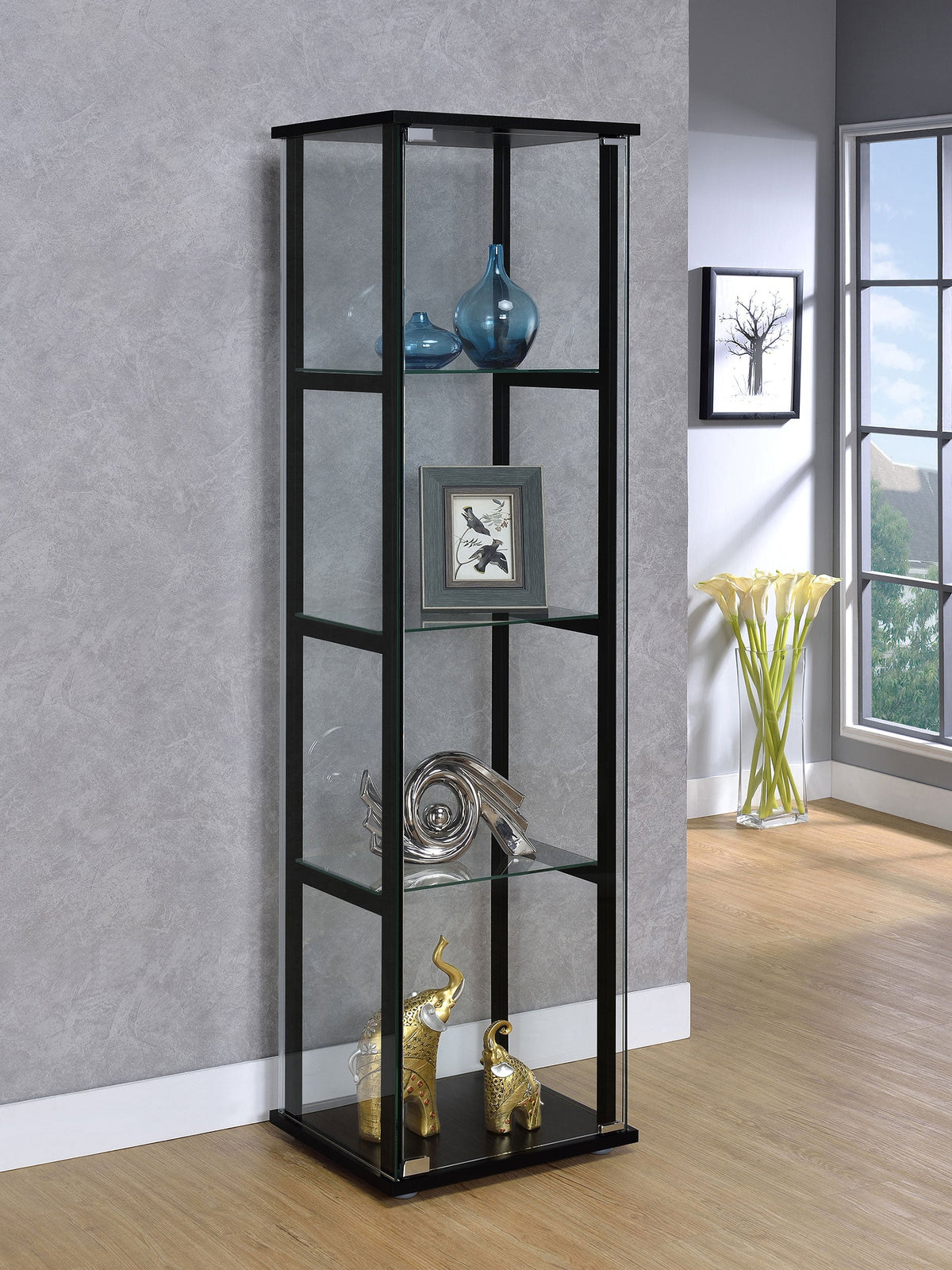 Cyclamen Curio Cabinets