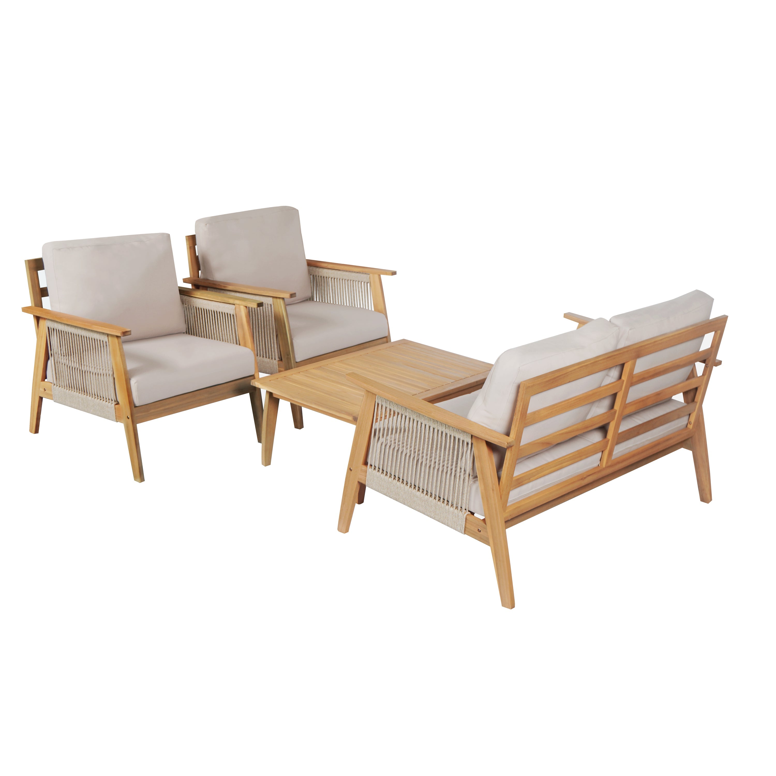Outdoor Sectional Set Rope Detail