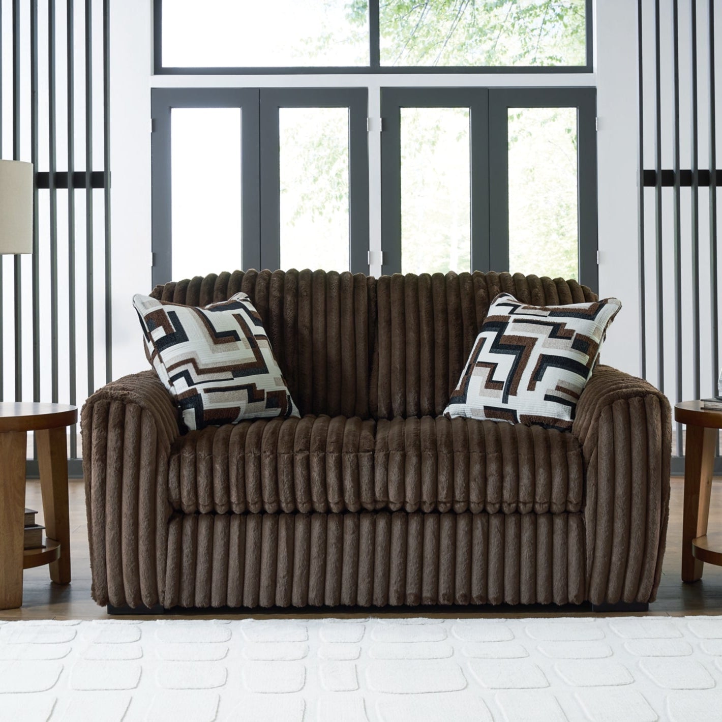 Midnight-Madness Loveseat - Brown
