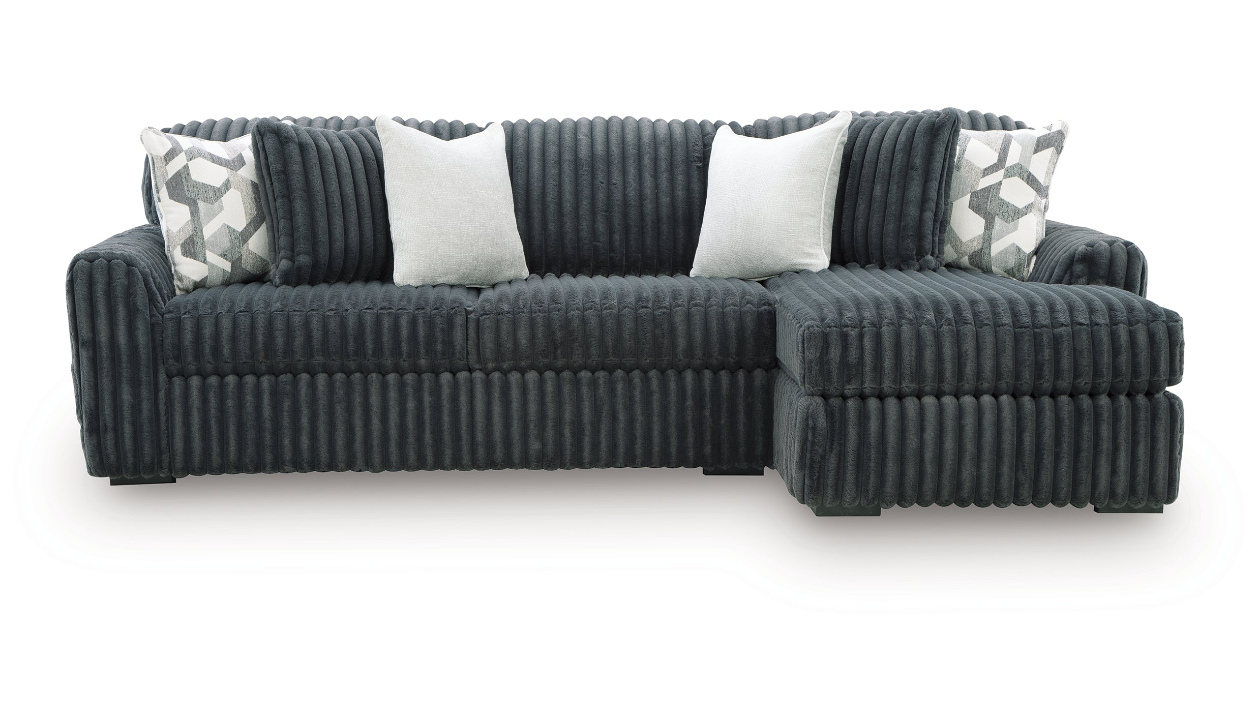 Midnight-Madness 2-Piece Sectional Right Chaise - Blue
