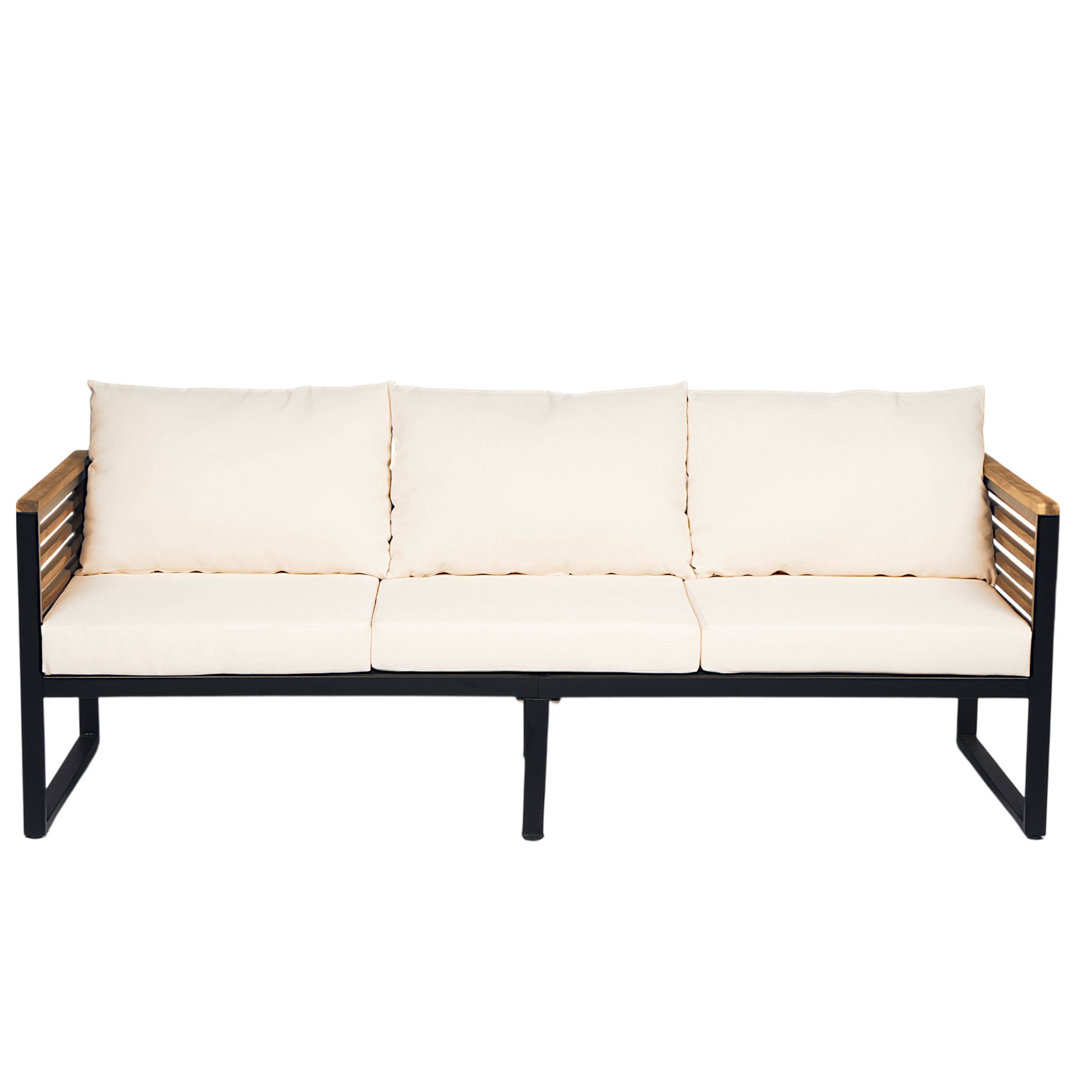Outdoor Sofa Set Acacia Wood 4-Piece