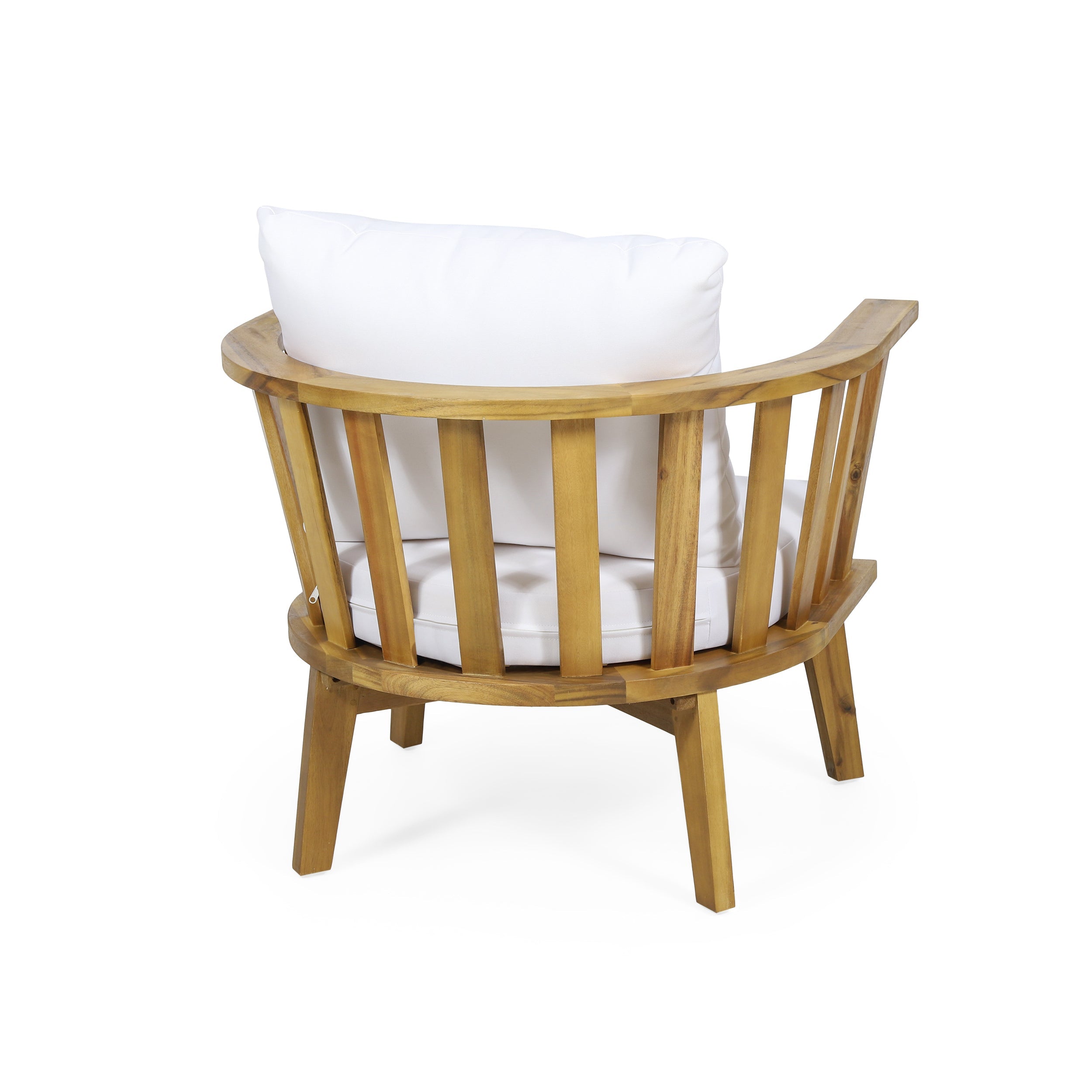 Outdoor Club Chair Cushioned Seating - Teak