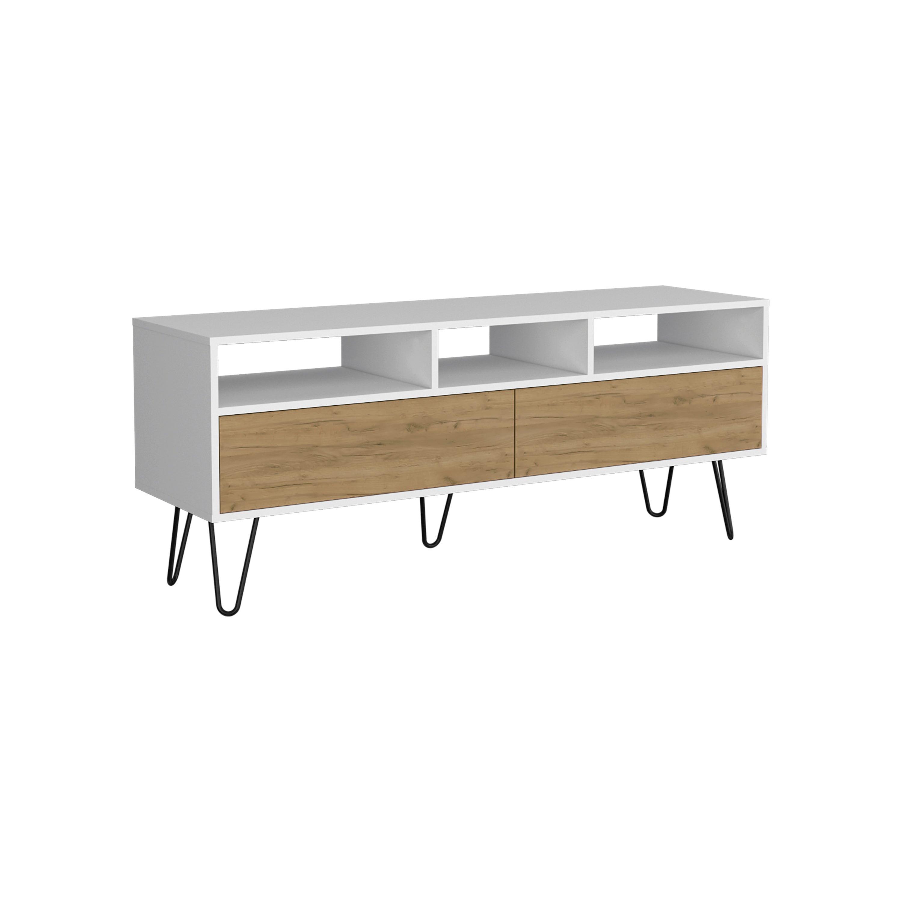 Derby Tv Stand with Pull Down Doors and Three Shelves