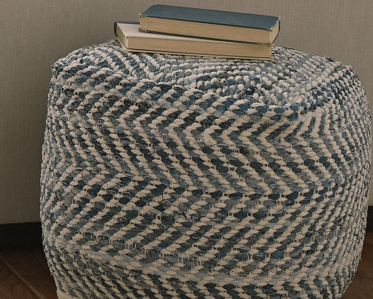 Chevron Ottomans