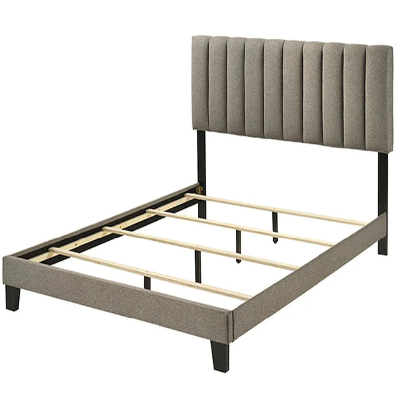 Altimari Walnut Fabric Queen Bed