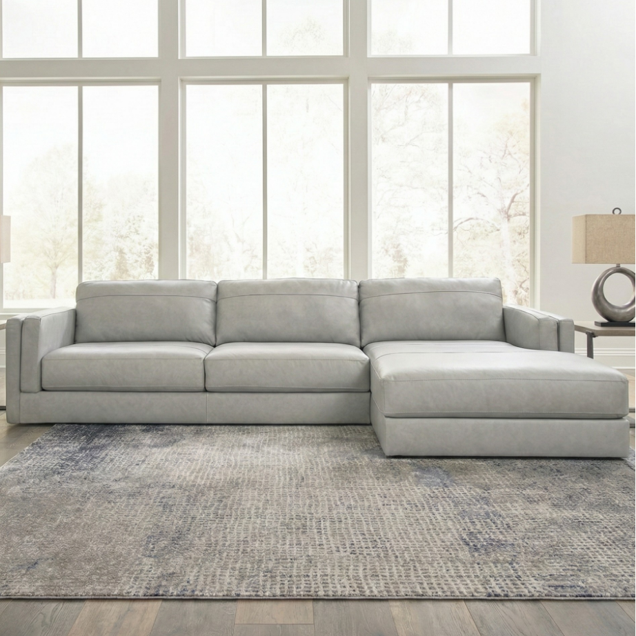 Amiata 2-Piece Sectional with Right Chaise - Grey