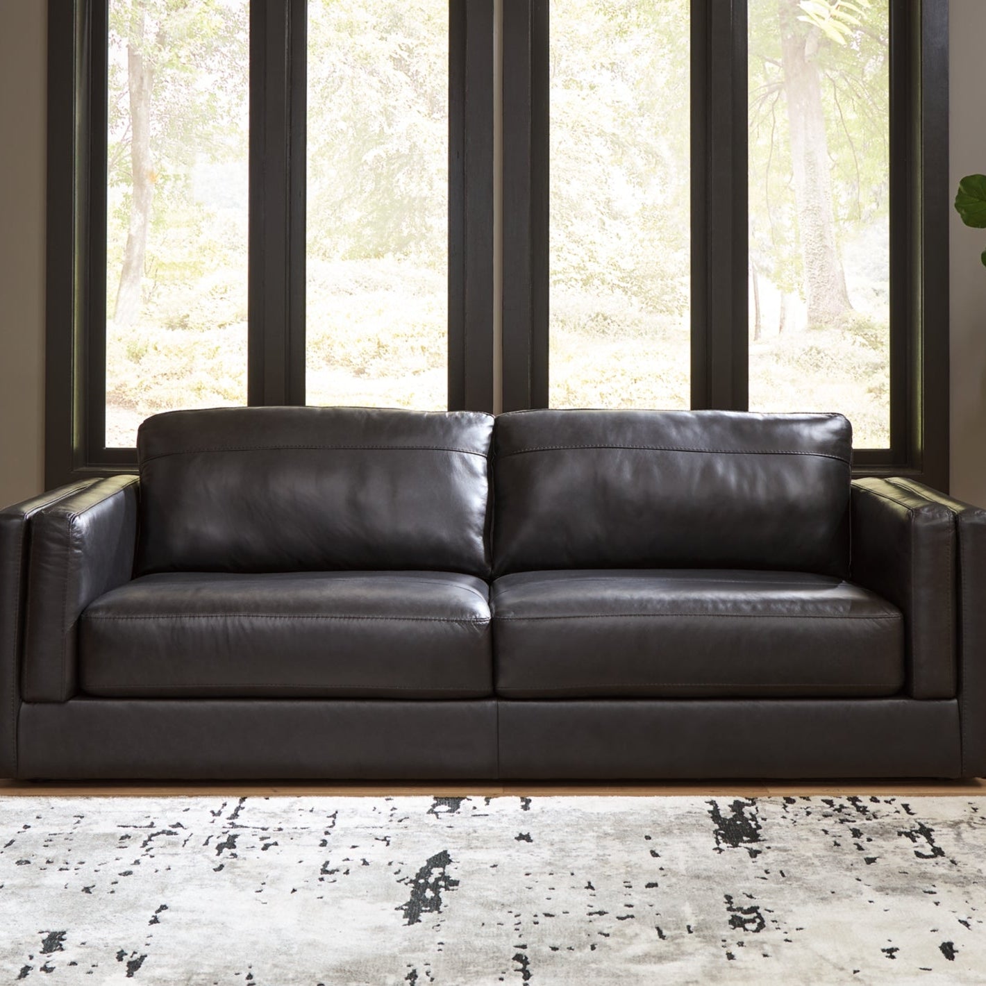 Amiata Leather Sofa - Natural