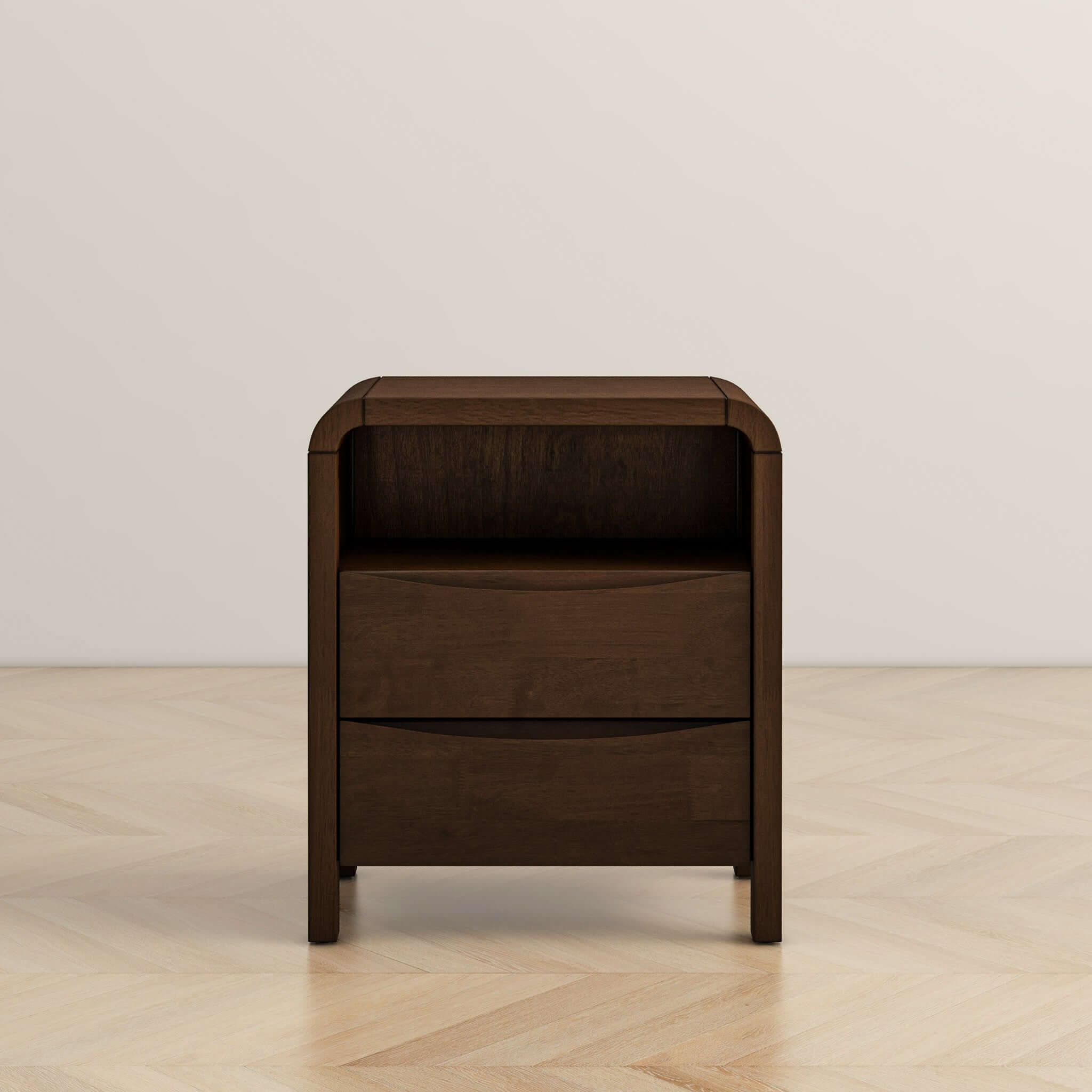 Anton Walnut Night Stand (2 Drawer)