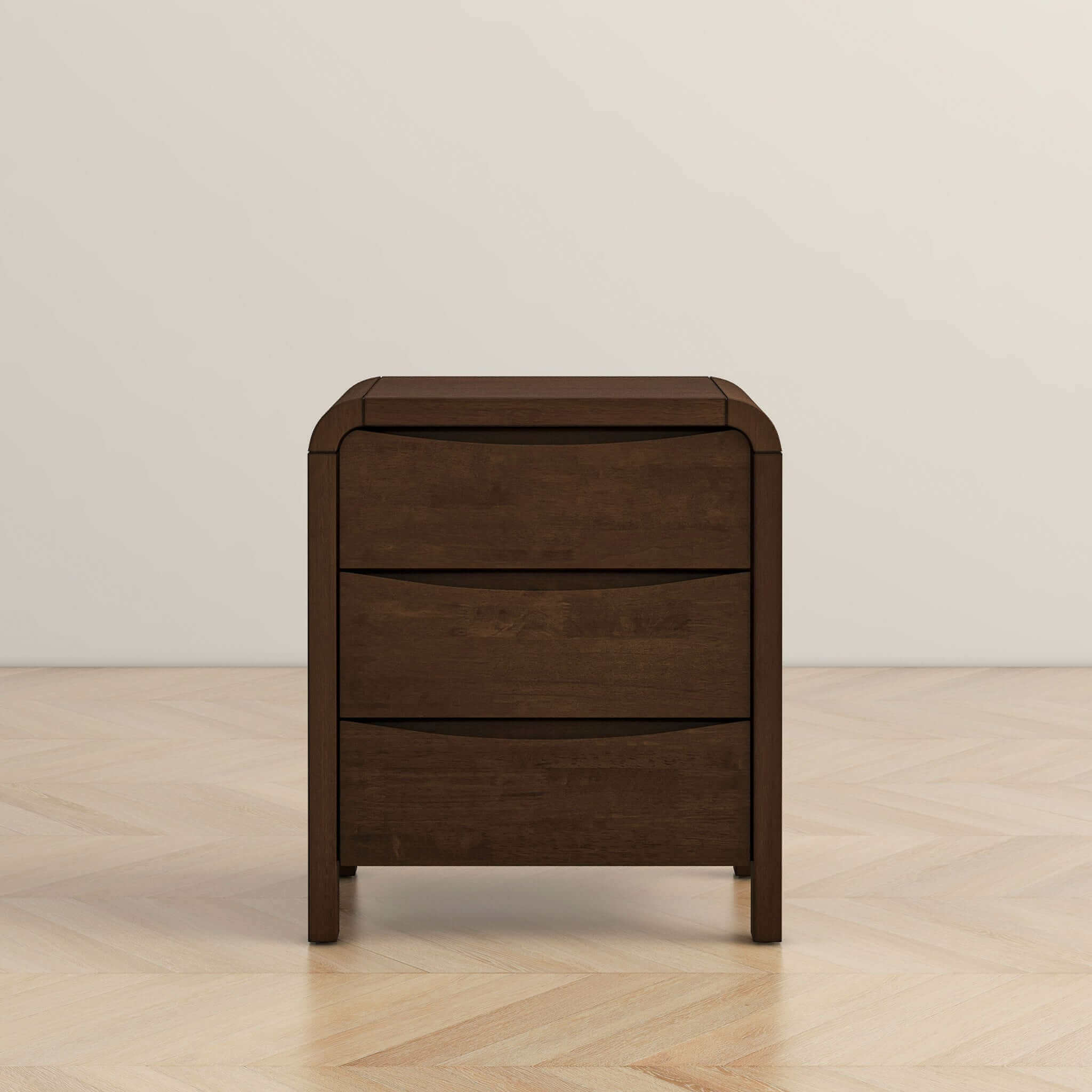 Anton Walnut Night Stand (3 Drawer)