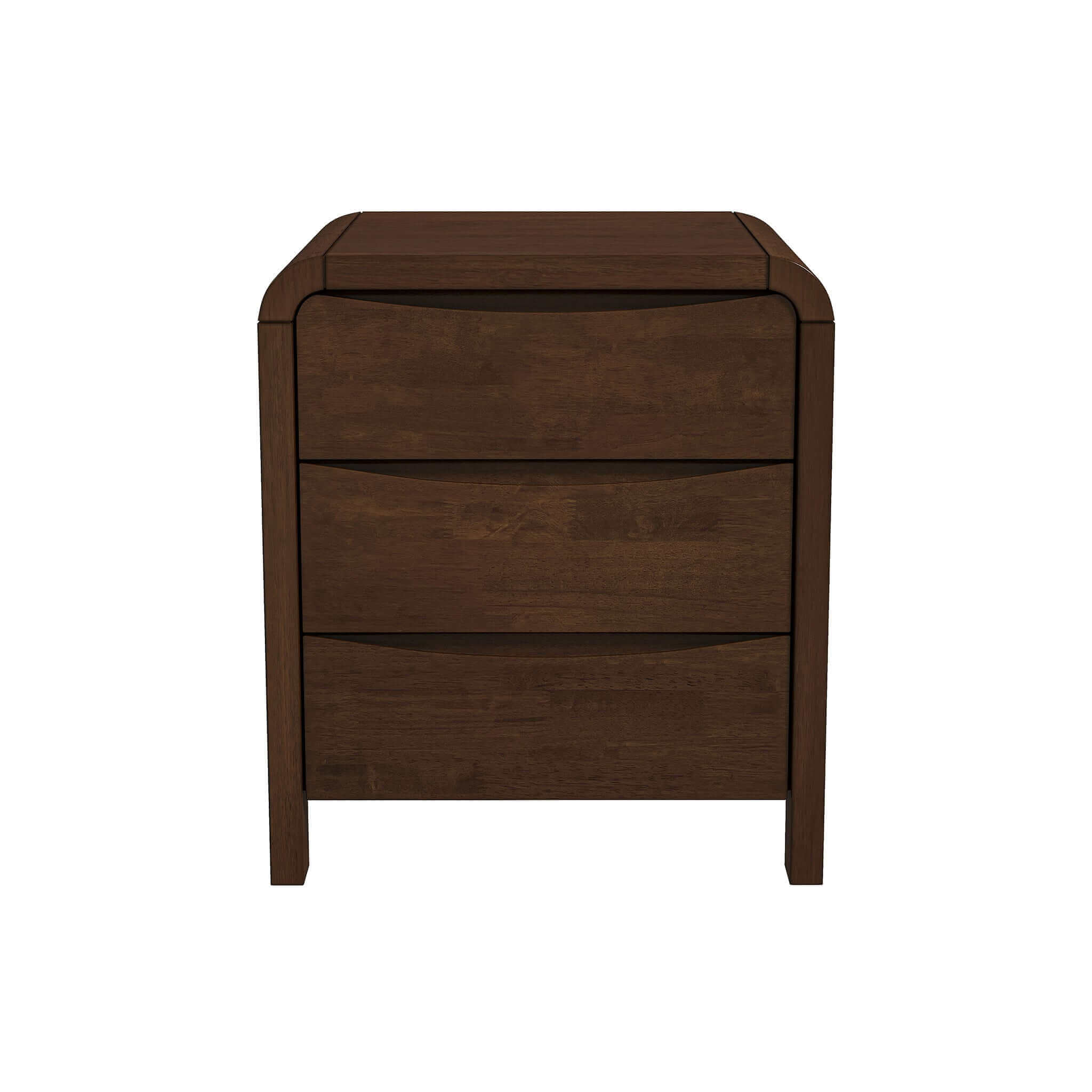 Anton Walnut Night Stand (3 Drawer)