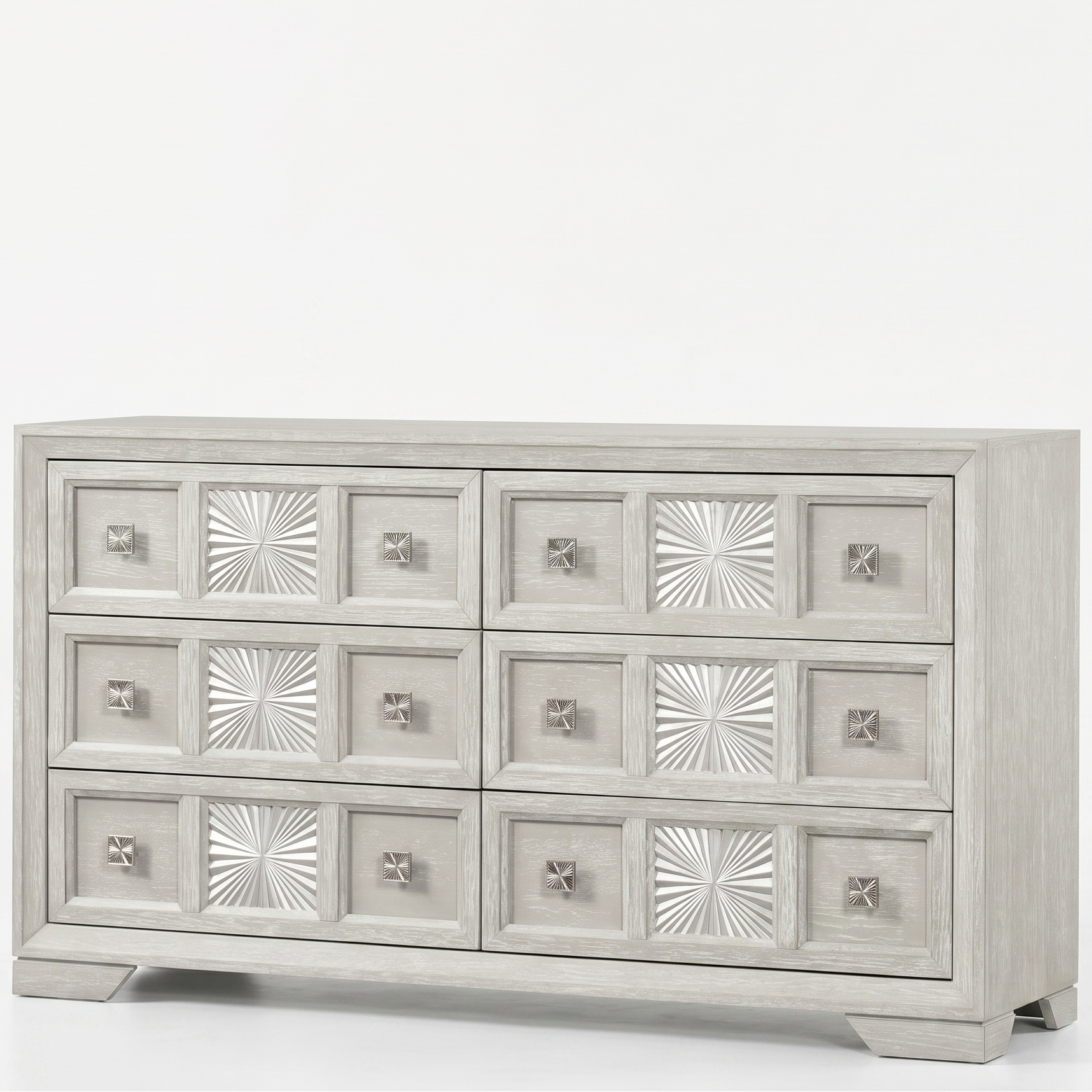 Argenthart Transitional Light Gray Engineered Wood Dresser by Furniture of America