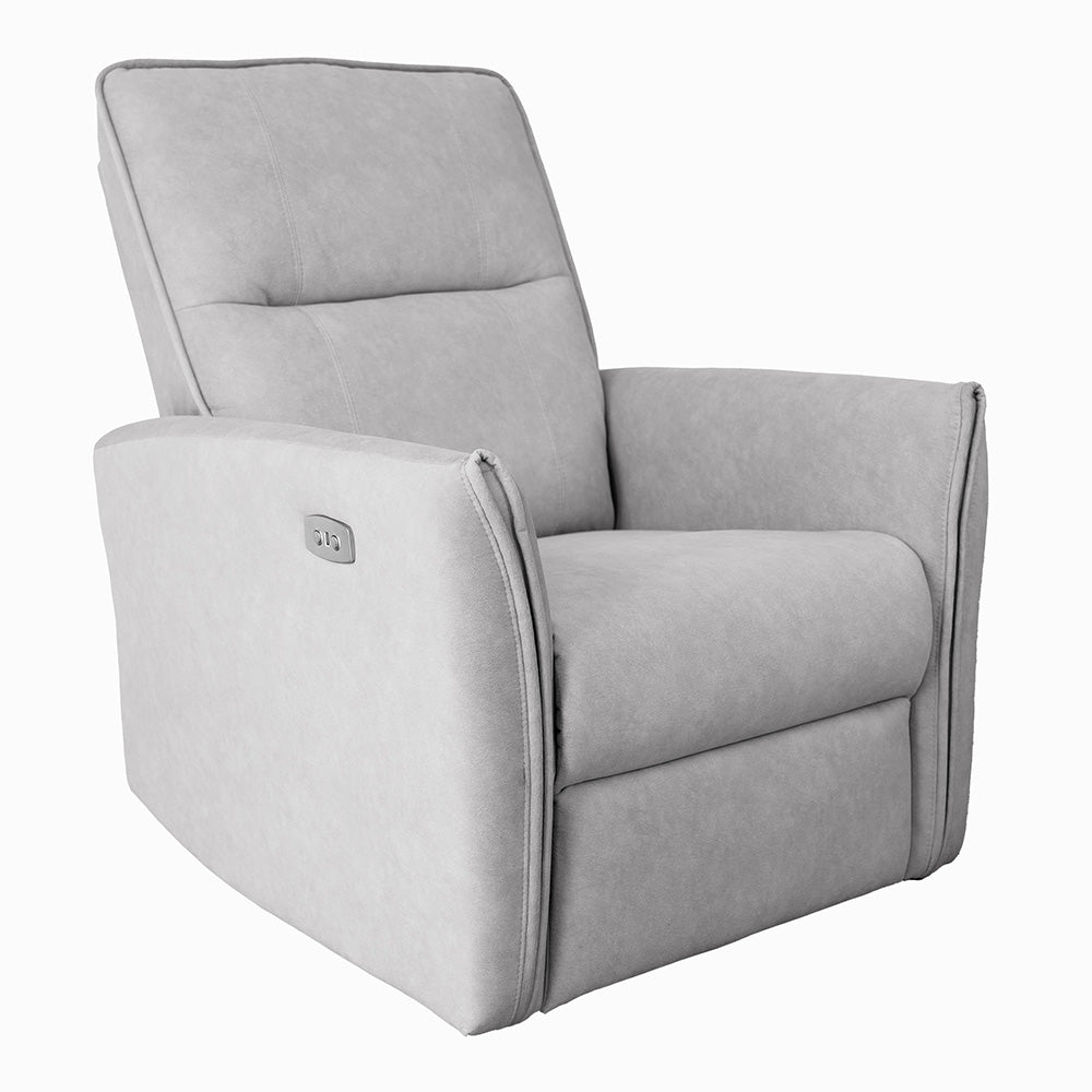 Ashland Grey Suede Recliner Chair