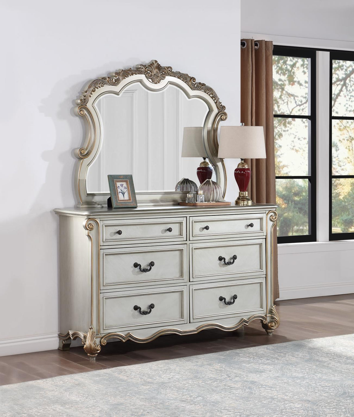 Antique Platinum Bedroom Collection