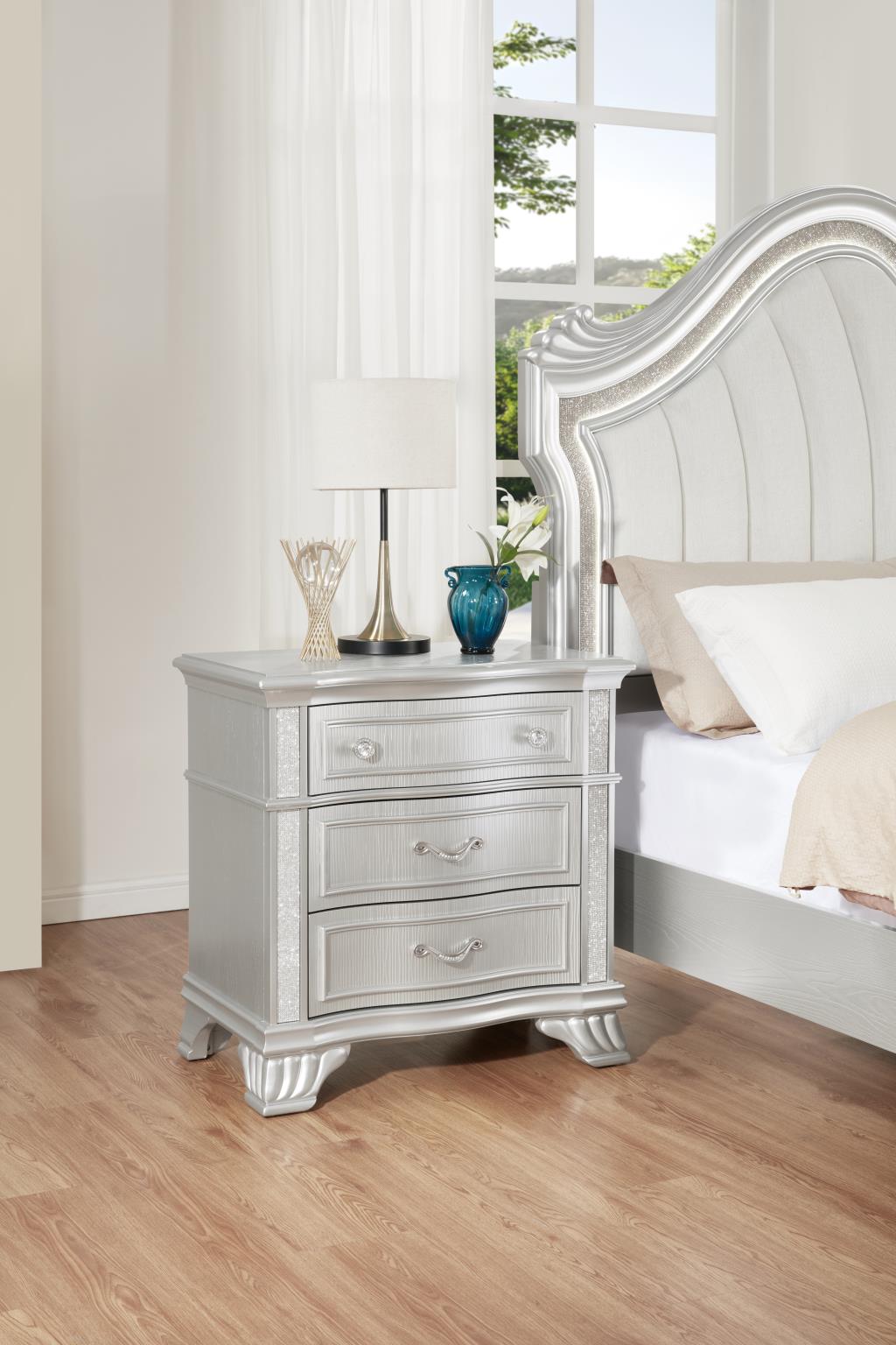 Silver Panel Bedroom Collection