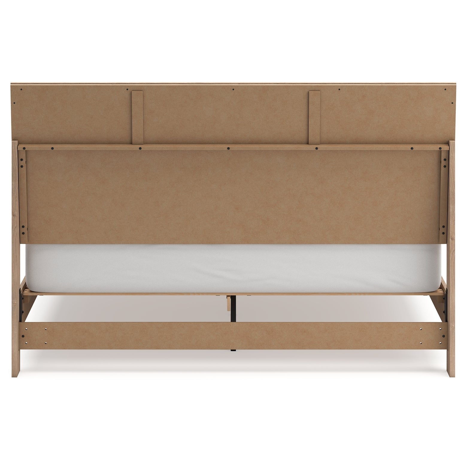 Cielden King Panel Bed with Mirrored Dresser