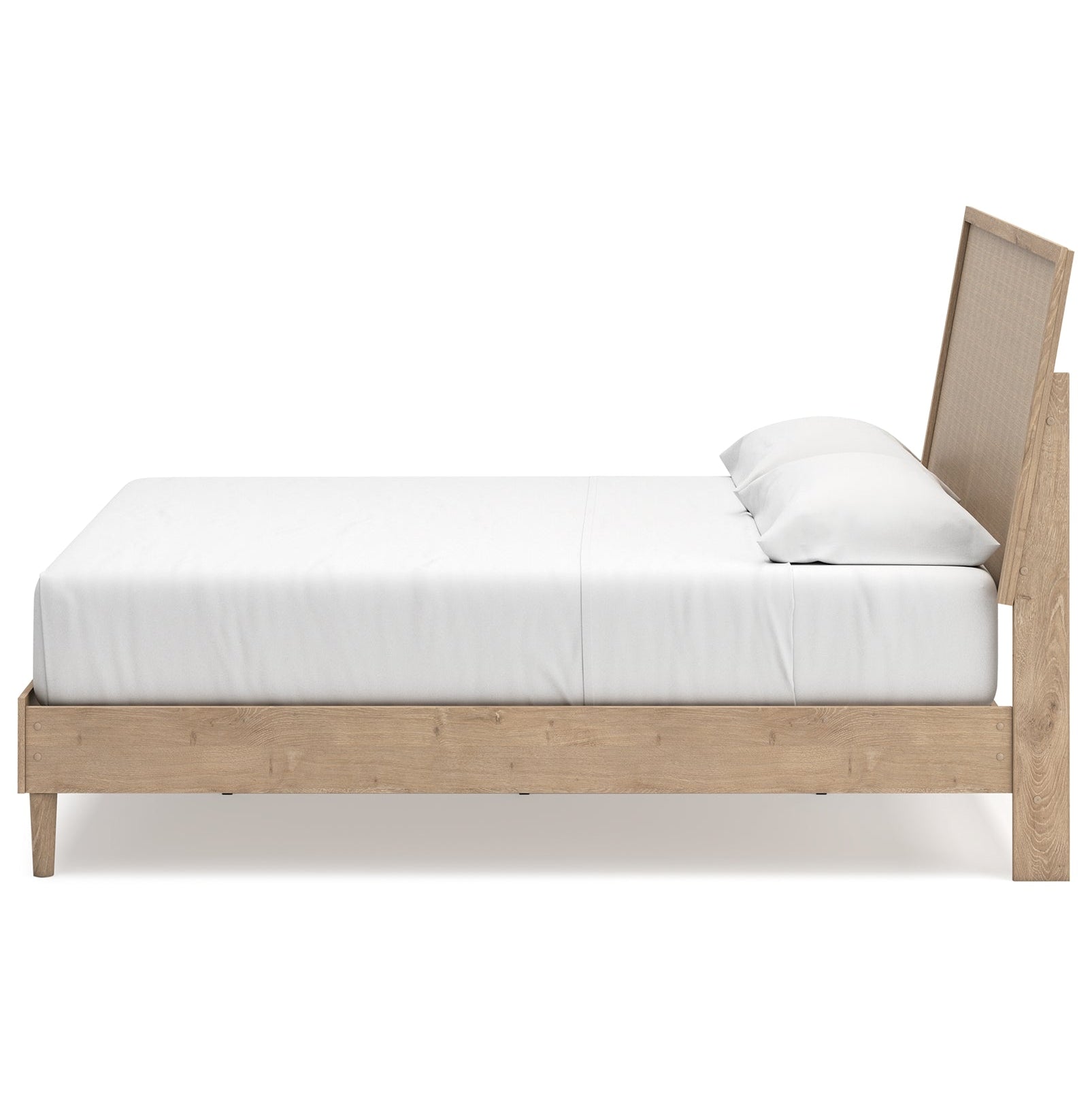 Cielden King Panel Bed with Mirrored Dresser and Chest
