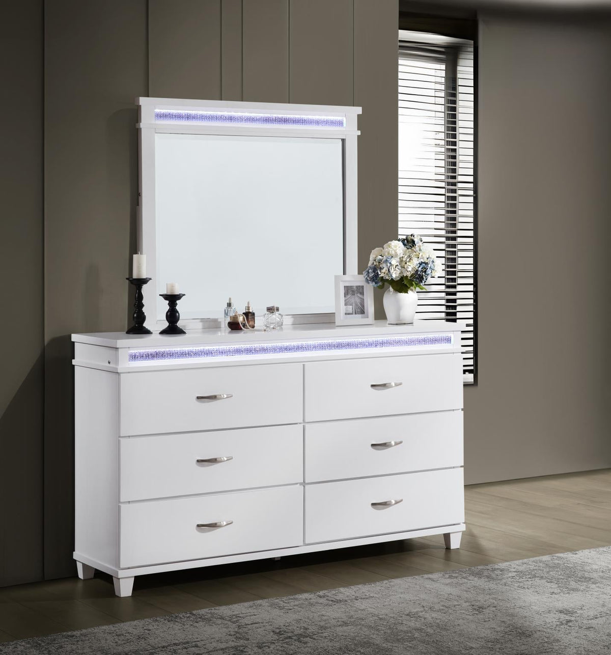 White LED Bedroom Collection (Lighting Throughout)