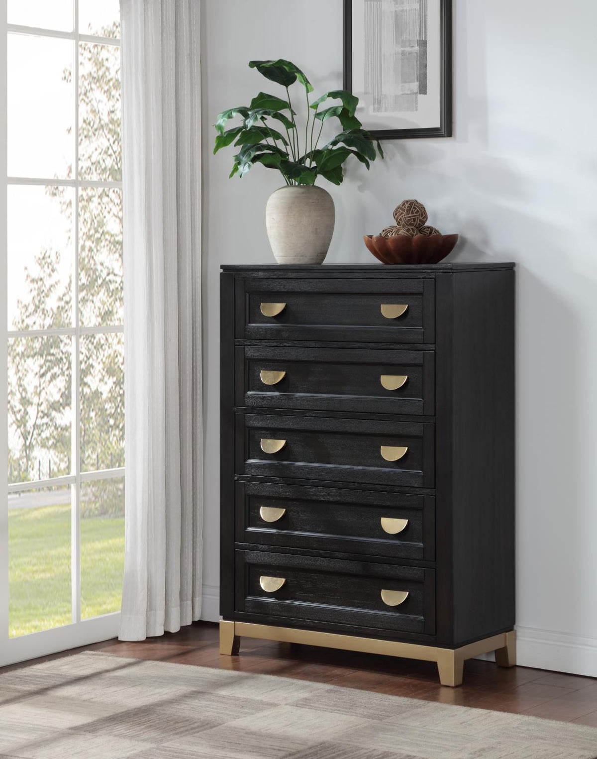 Black & Gold Bedroom Collection