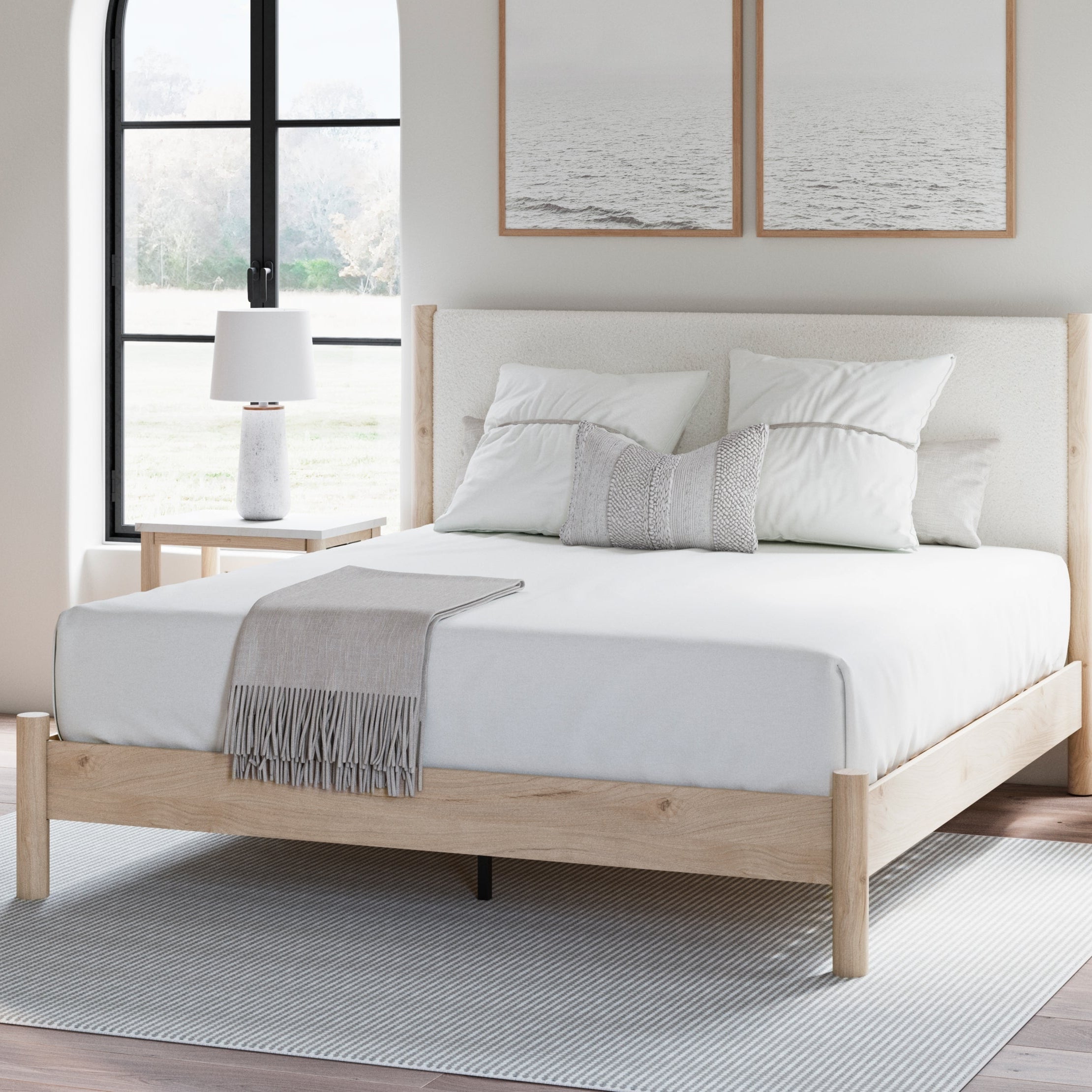 Cadmori Upholstered Panel Bed