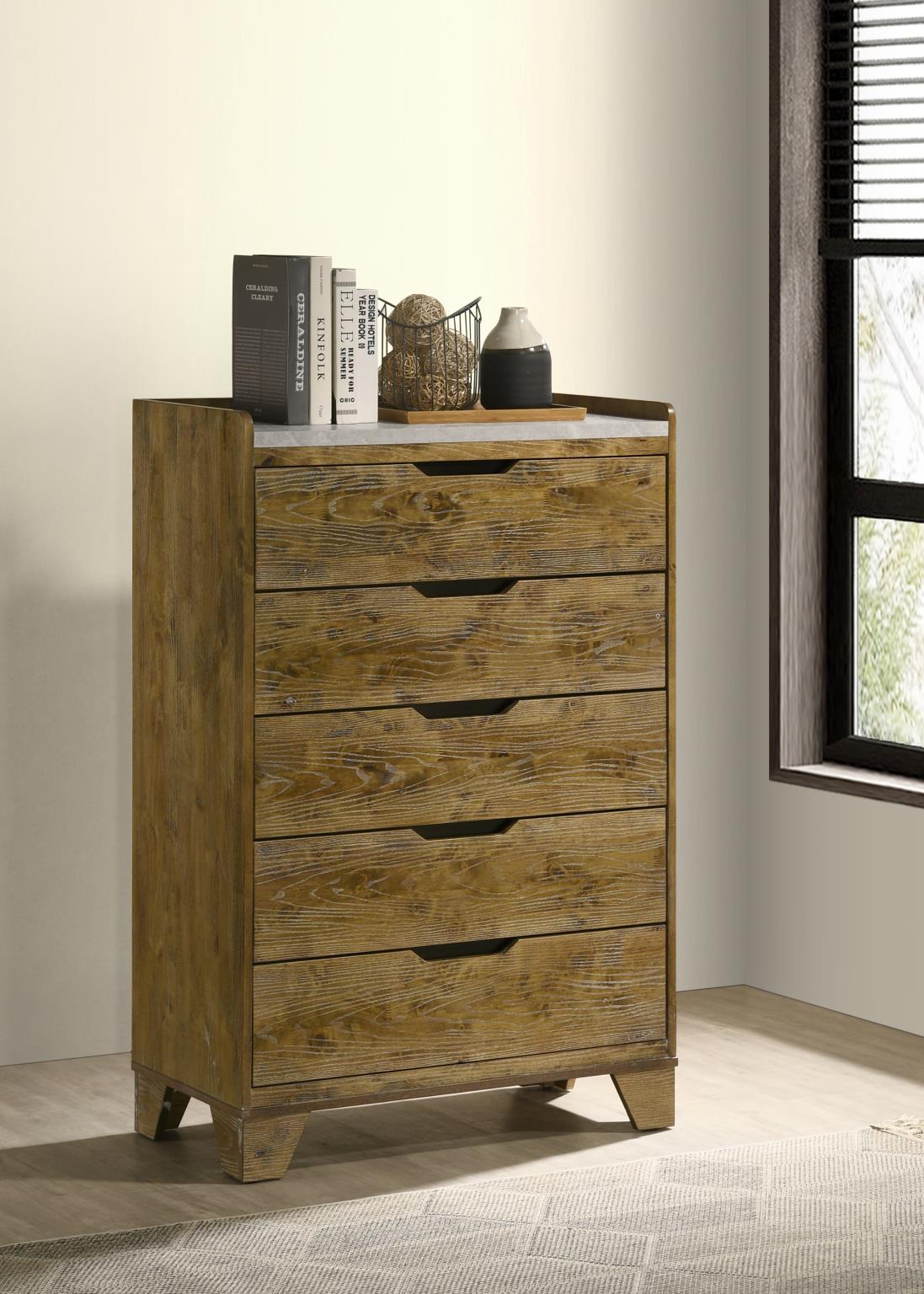 Light Aspen Oak Bedroom Collection