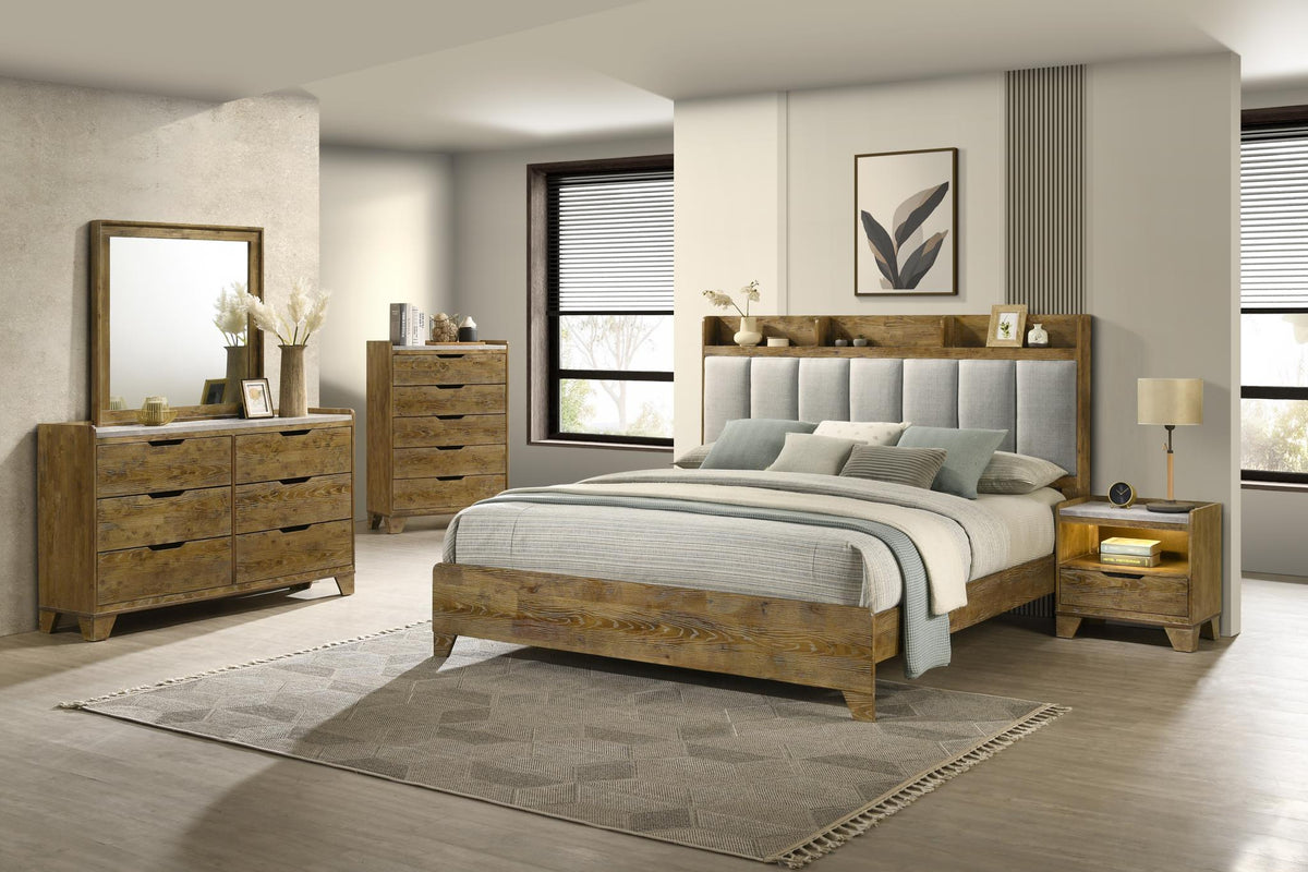 Light Aspen Oak Bedroom Collection